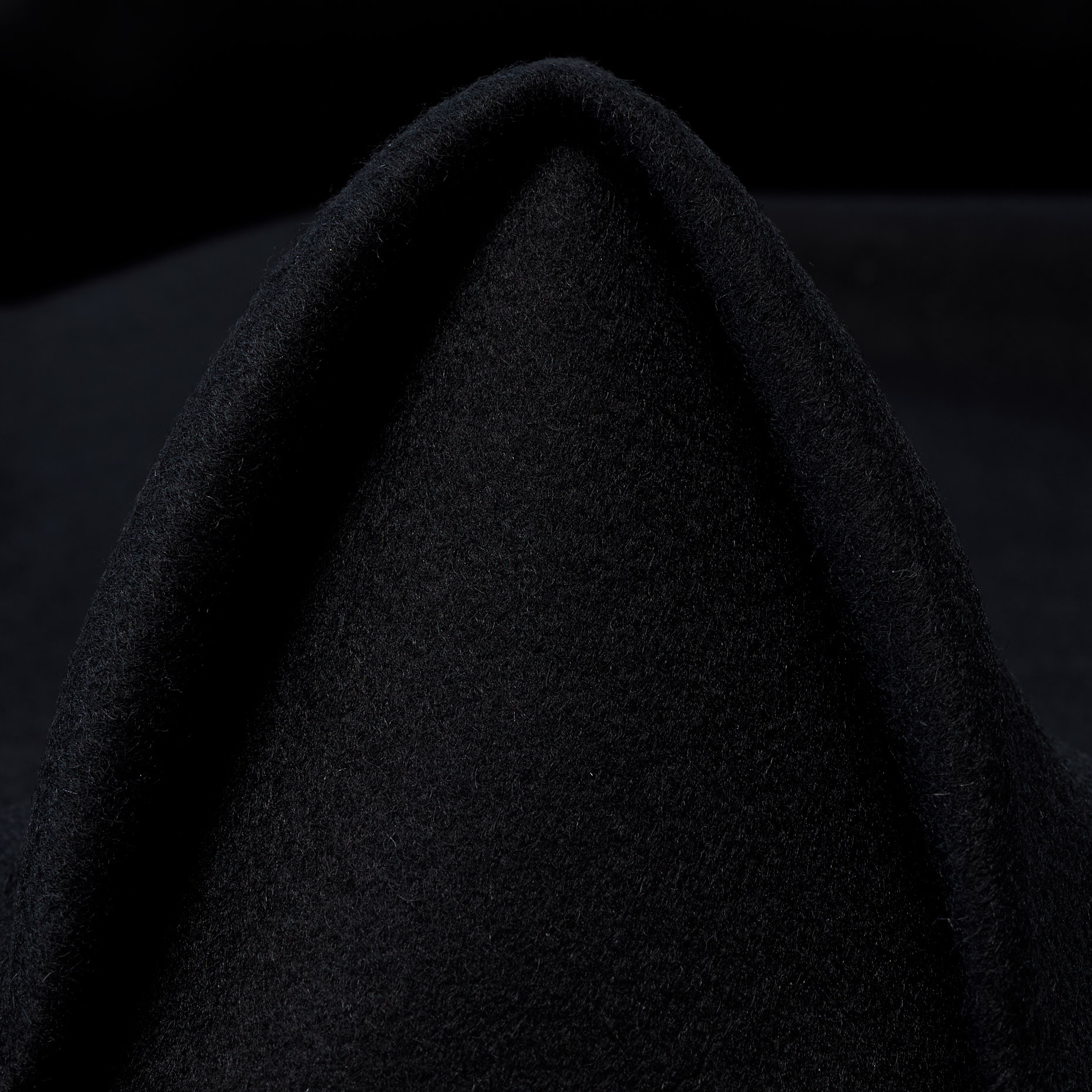 DRAP, VIRGIN WOOL, CASHMERE BLEND, JET BLACK (T0000624)
