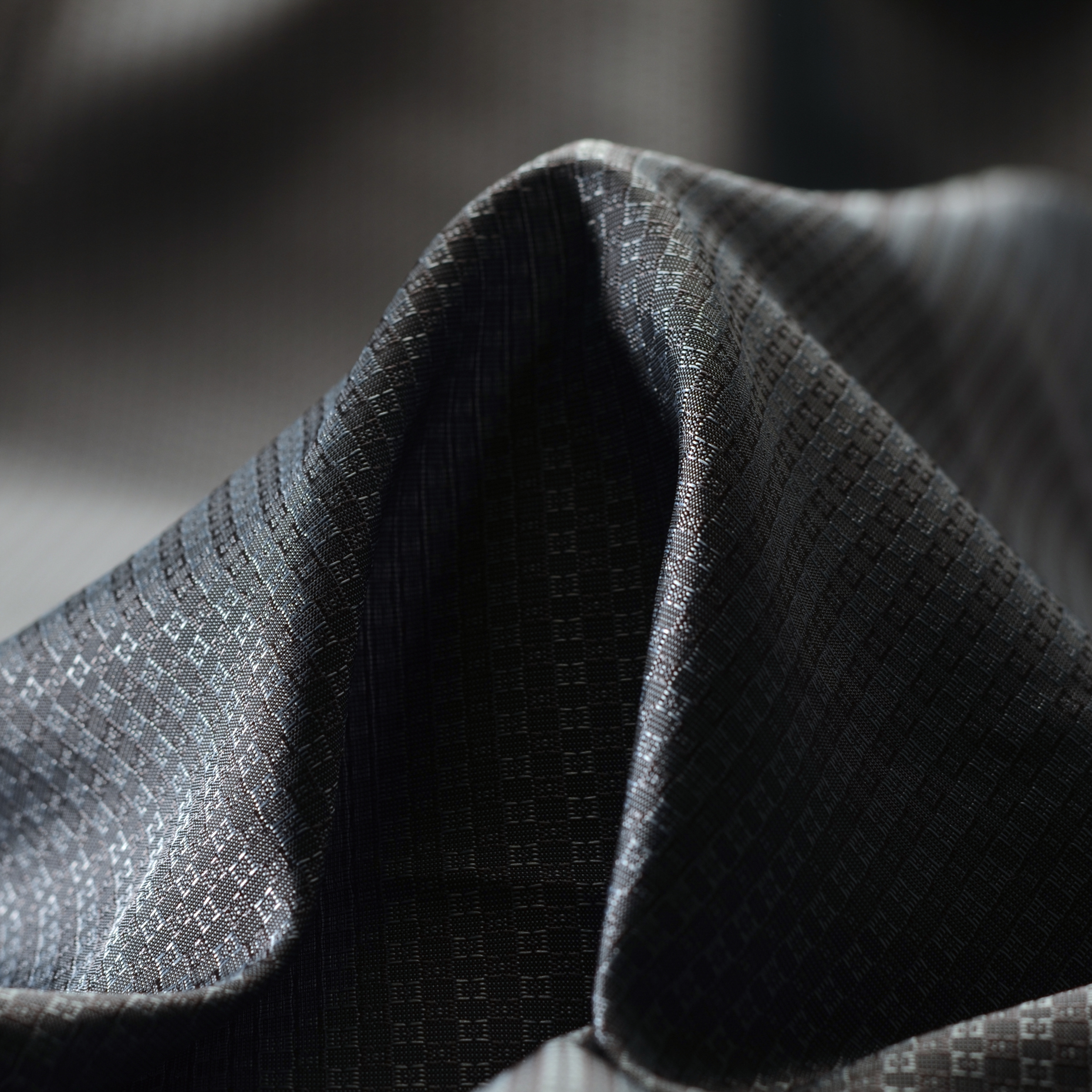 Cupro, Doublure, Micro Design, Asphalt (F000009558)