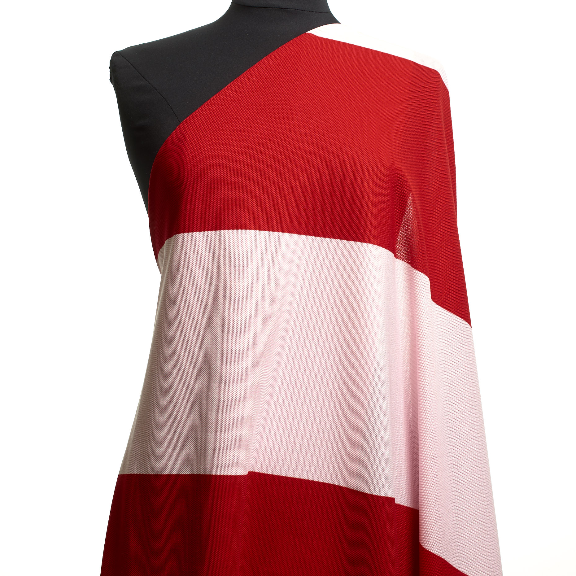 Пике, Хлопок, Блочная Полоска, Adrenaline Rush&Pearl (F000041084) - Манекен