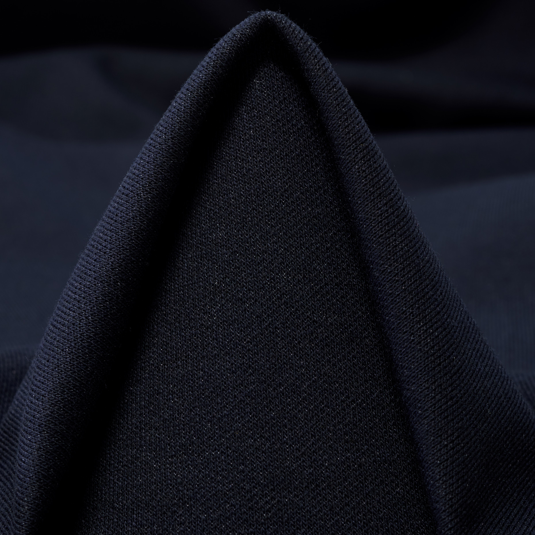 Double Jersey, Cotone, Jet Black&Asphalt (F000047495)