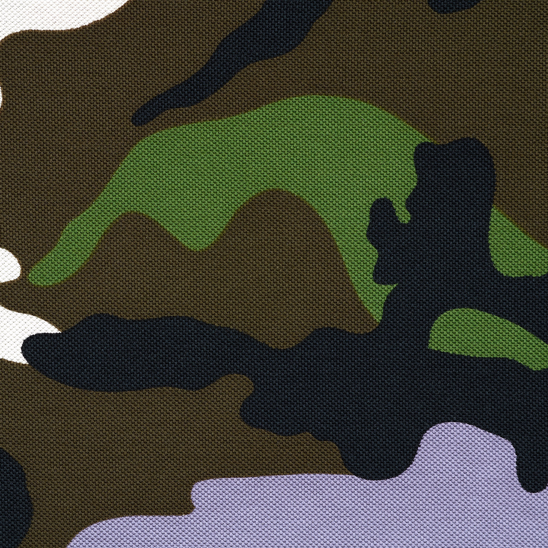 Пике, Хлопок, Камуфляж, Deep Sea Coral&Merlot (F000038171) - Ткань