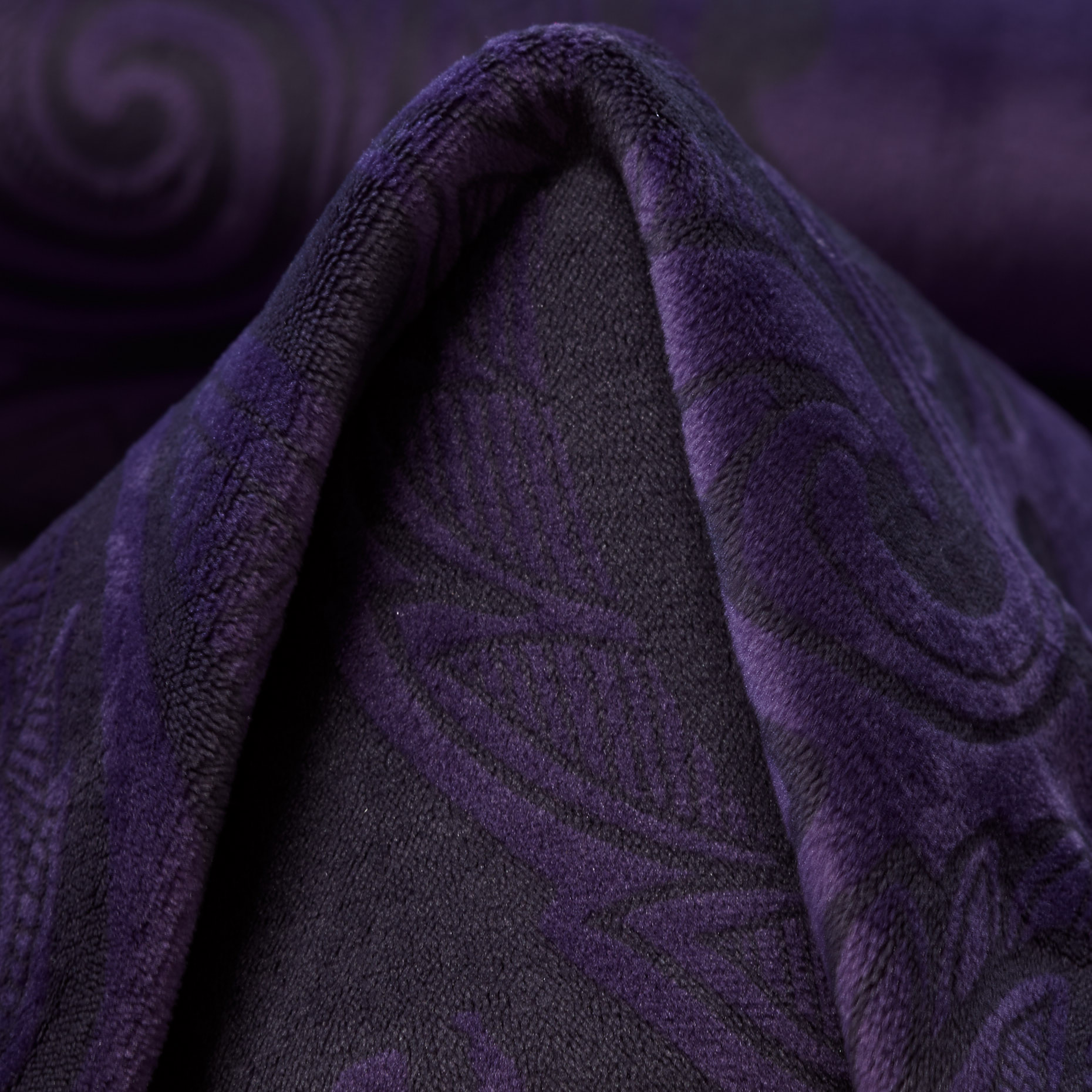 VELVET, MICRO DESIGN, DARK PURPLE (F000036131)