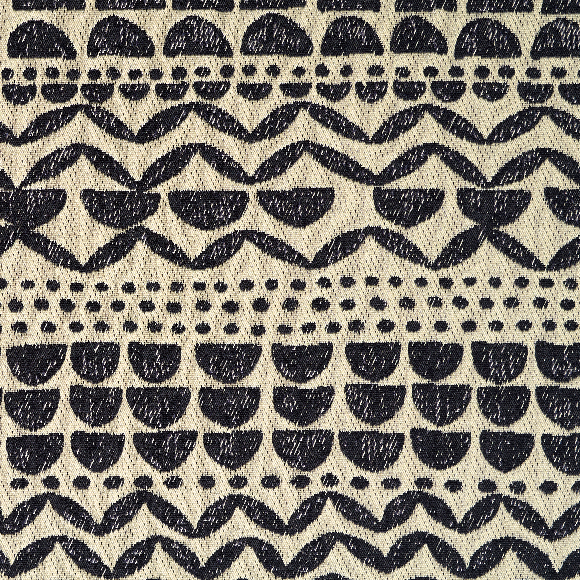 JACQUARD DOUBLE, COTTON, ELASTIC, IVORY&GRAPHITE (F000029004) - Texture