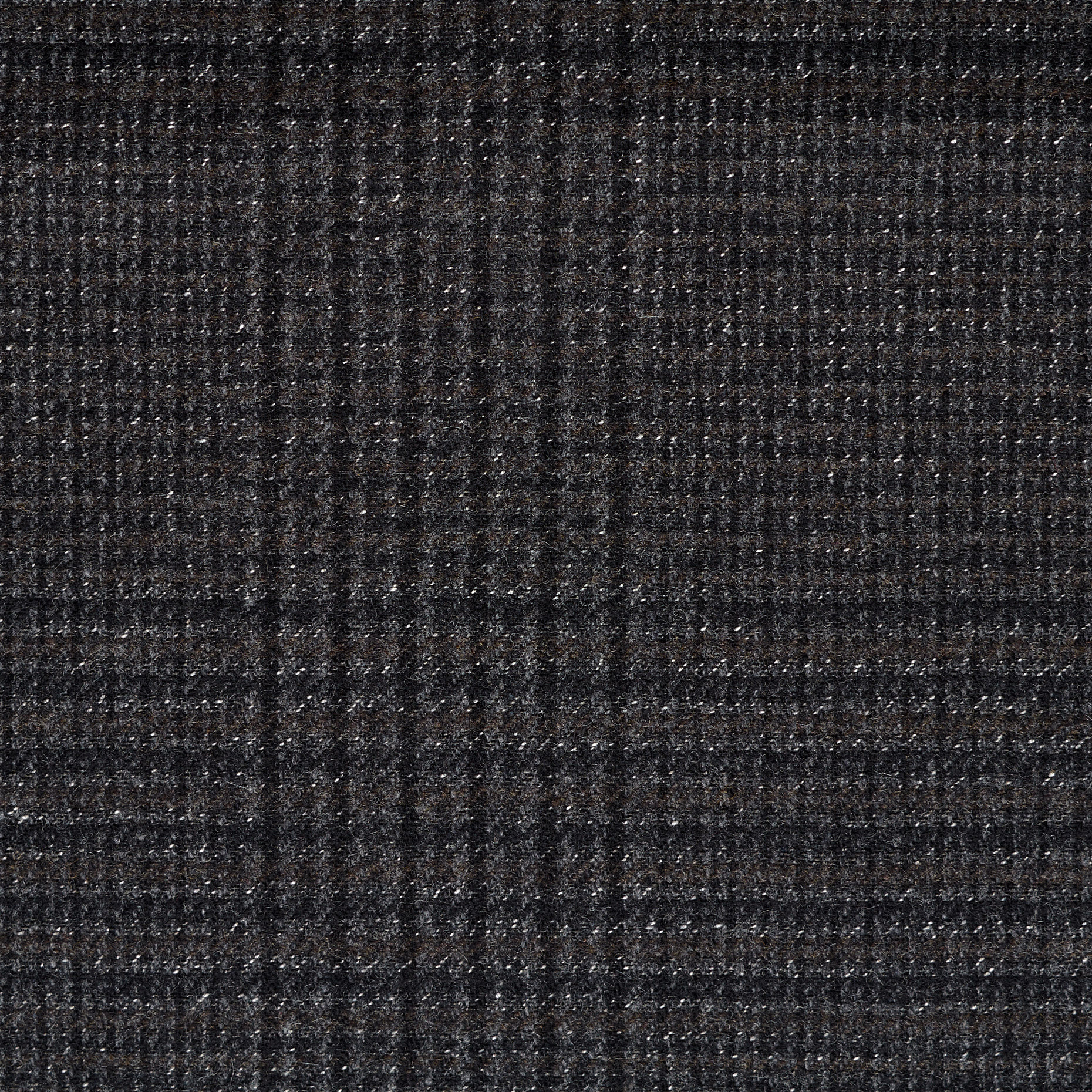 Wełna zgrzebna, Mieszanka bawełny, Ramy, Black Sand&Covert Green (F000044898) - Tkana