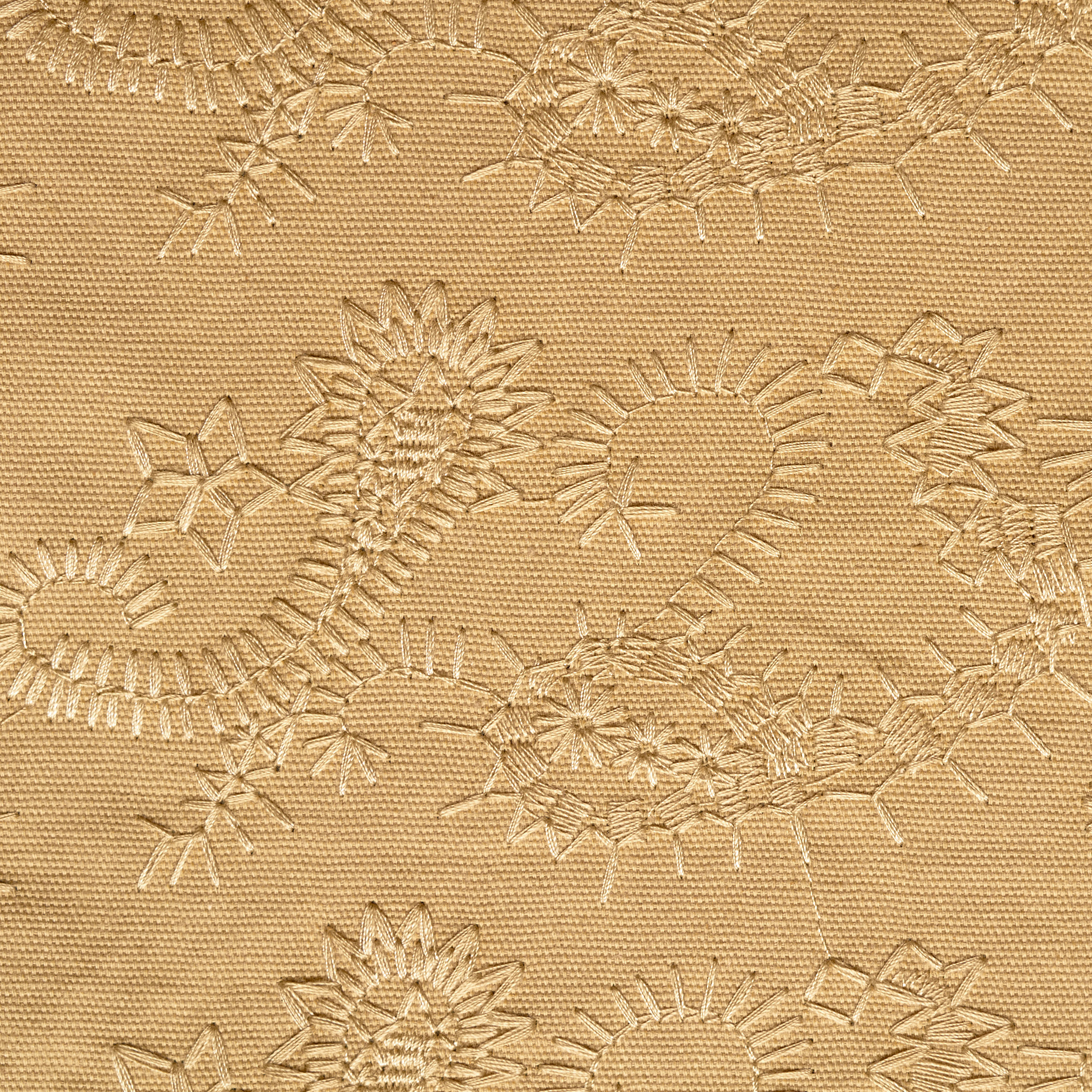 Canvas , Coton, Brodé, Irish Cream (F000048766) - Tissage