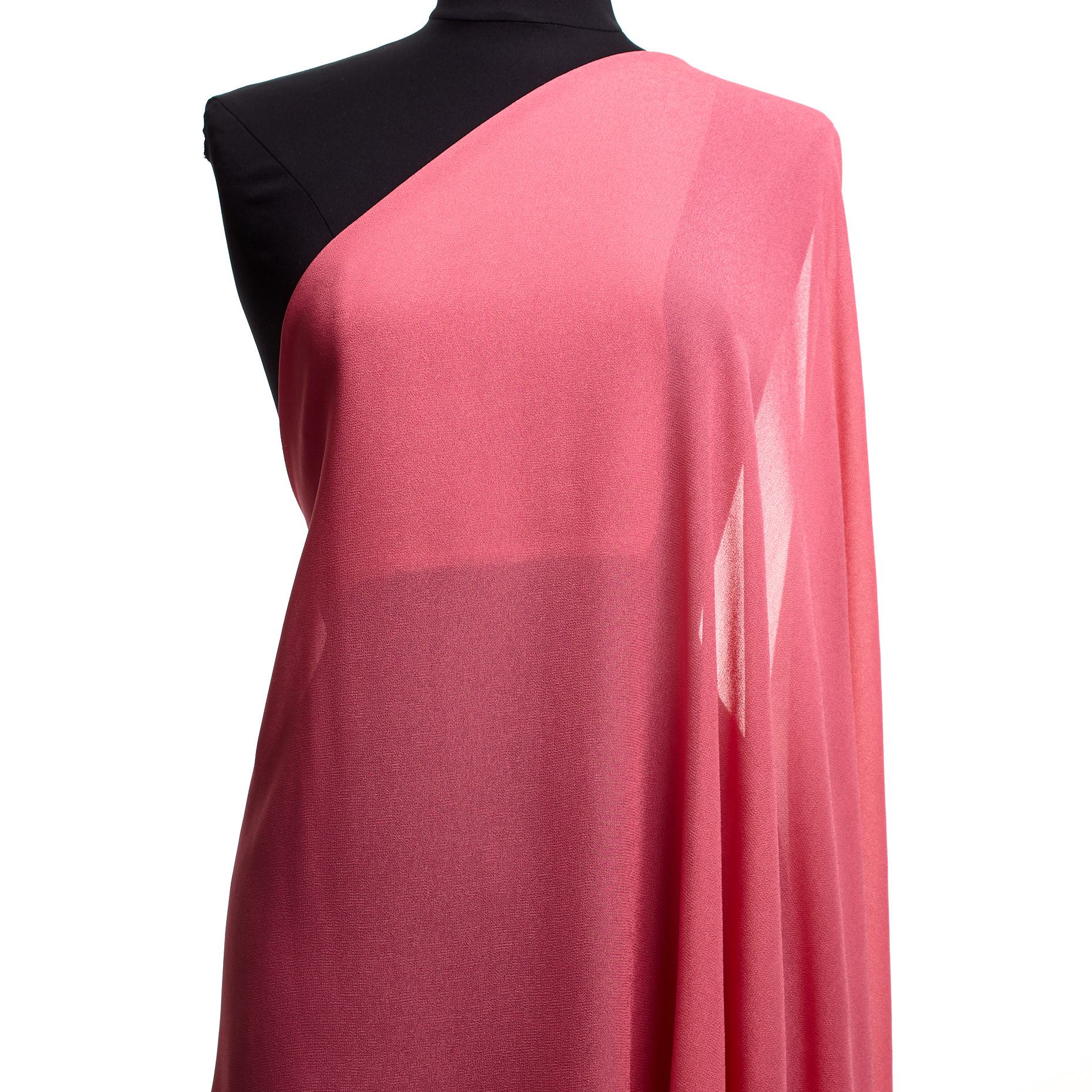 CRÊPE, VISCOSE, STRAWBERRY PINK (F000042335) - Mannequin