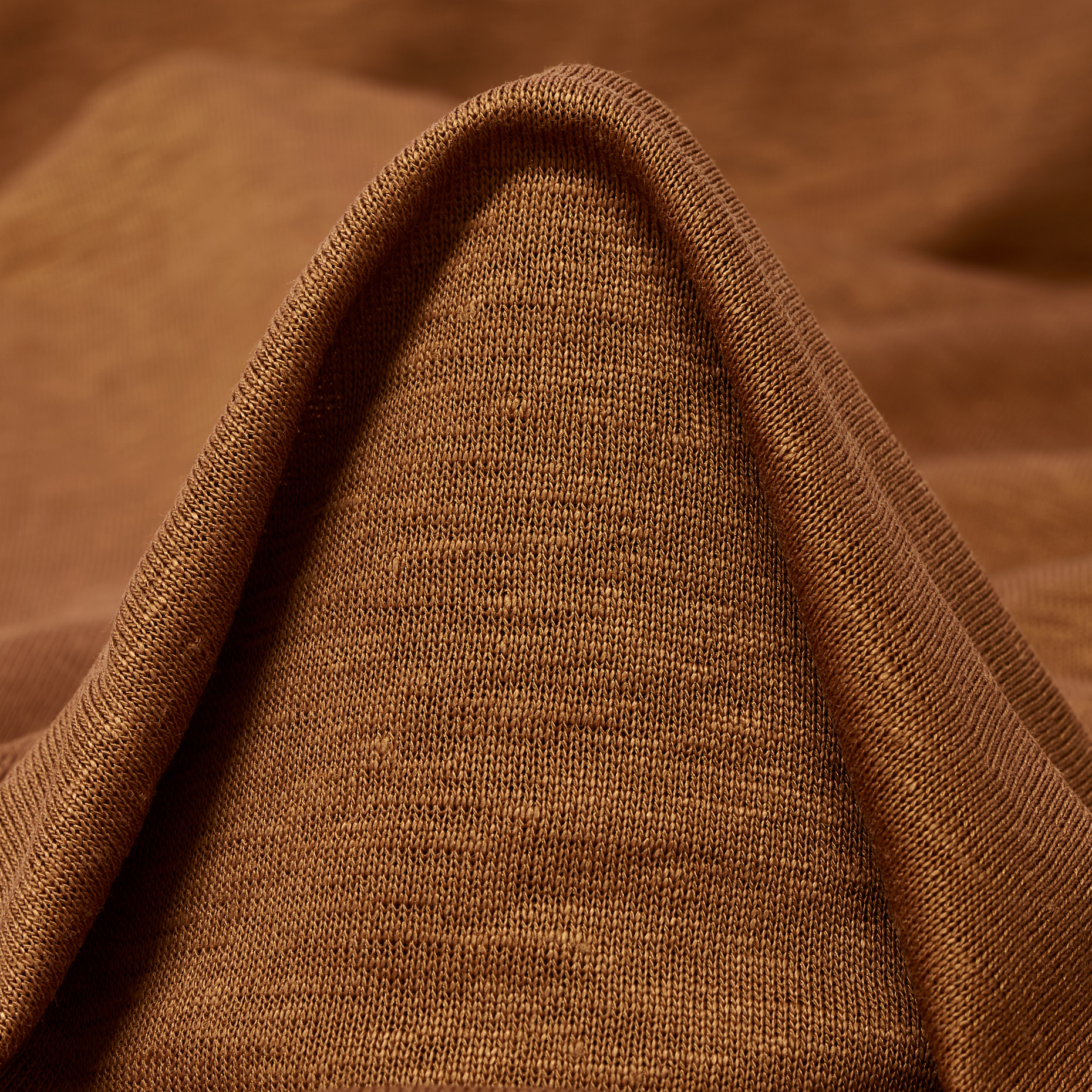 SINGLE JERSEY, LINEN, CARAMEL (F000042924)