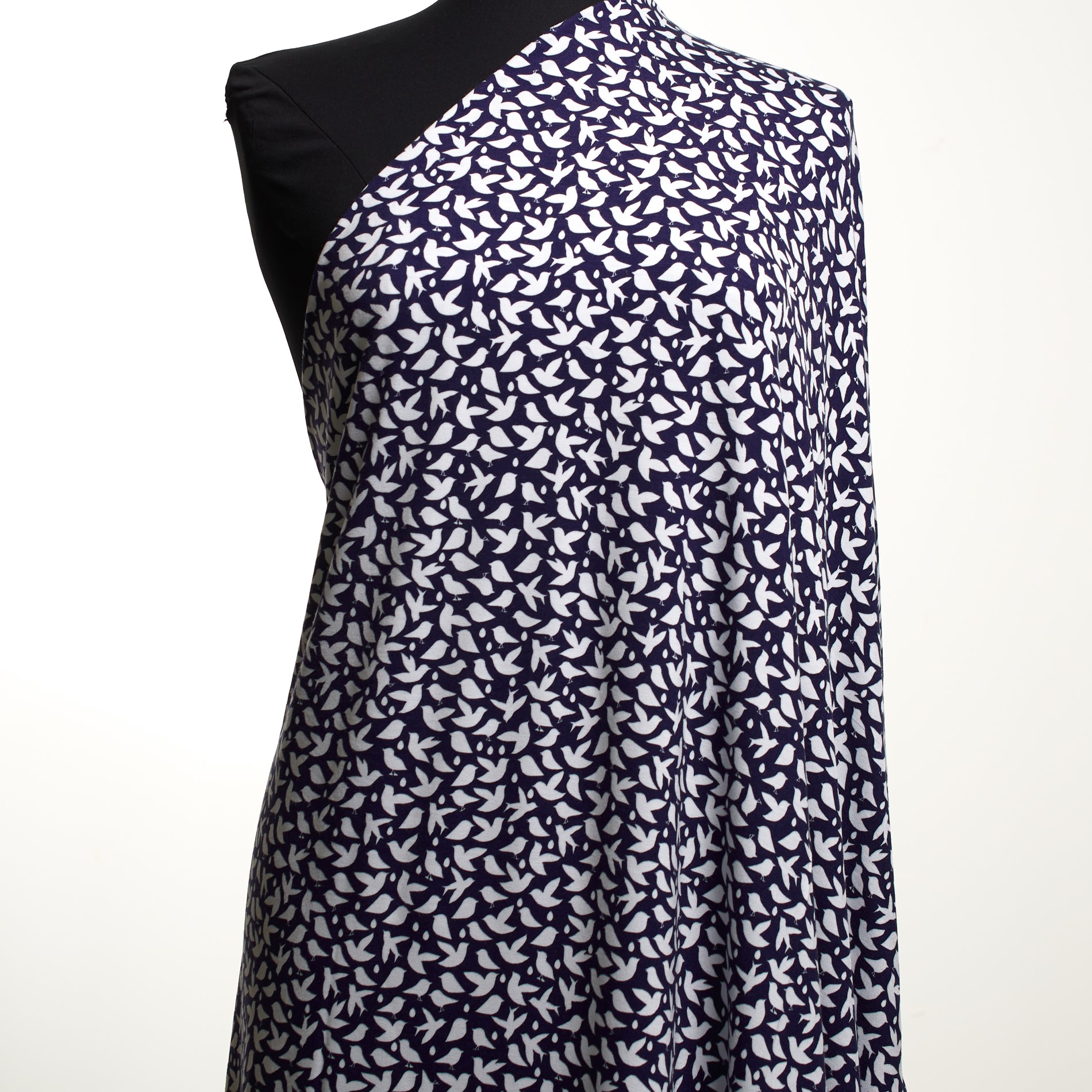 Jersey, Viskose, Bedruckt, Blue Depths (F000032477) - Schaufensterpuppe