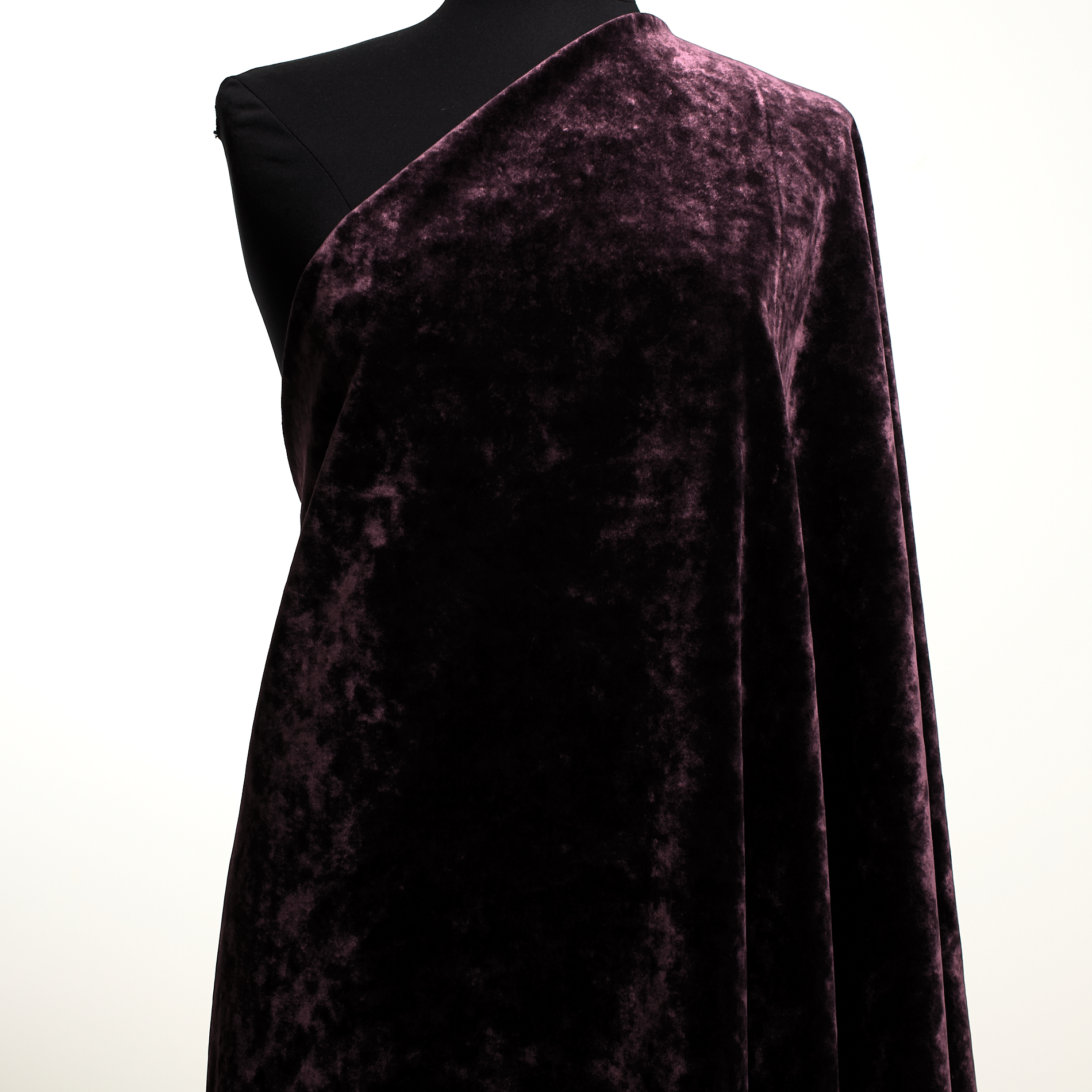 VELVET, VISCOSE, DARK PLUM (C0002060) - Mannequin
