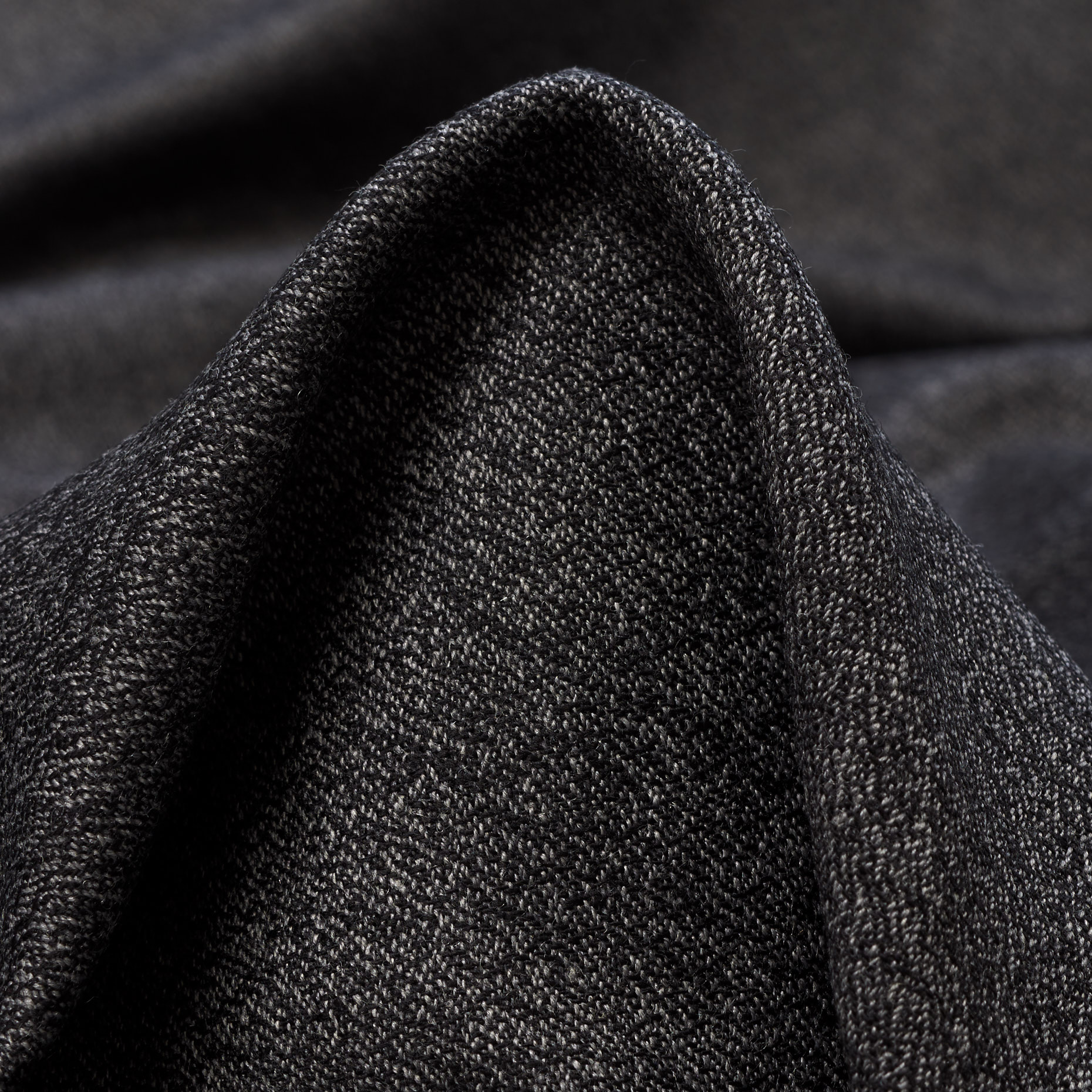 VIRGIN WOOL, MELANGE, ELASTIC, BLACKENED PEARL (F000030017)