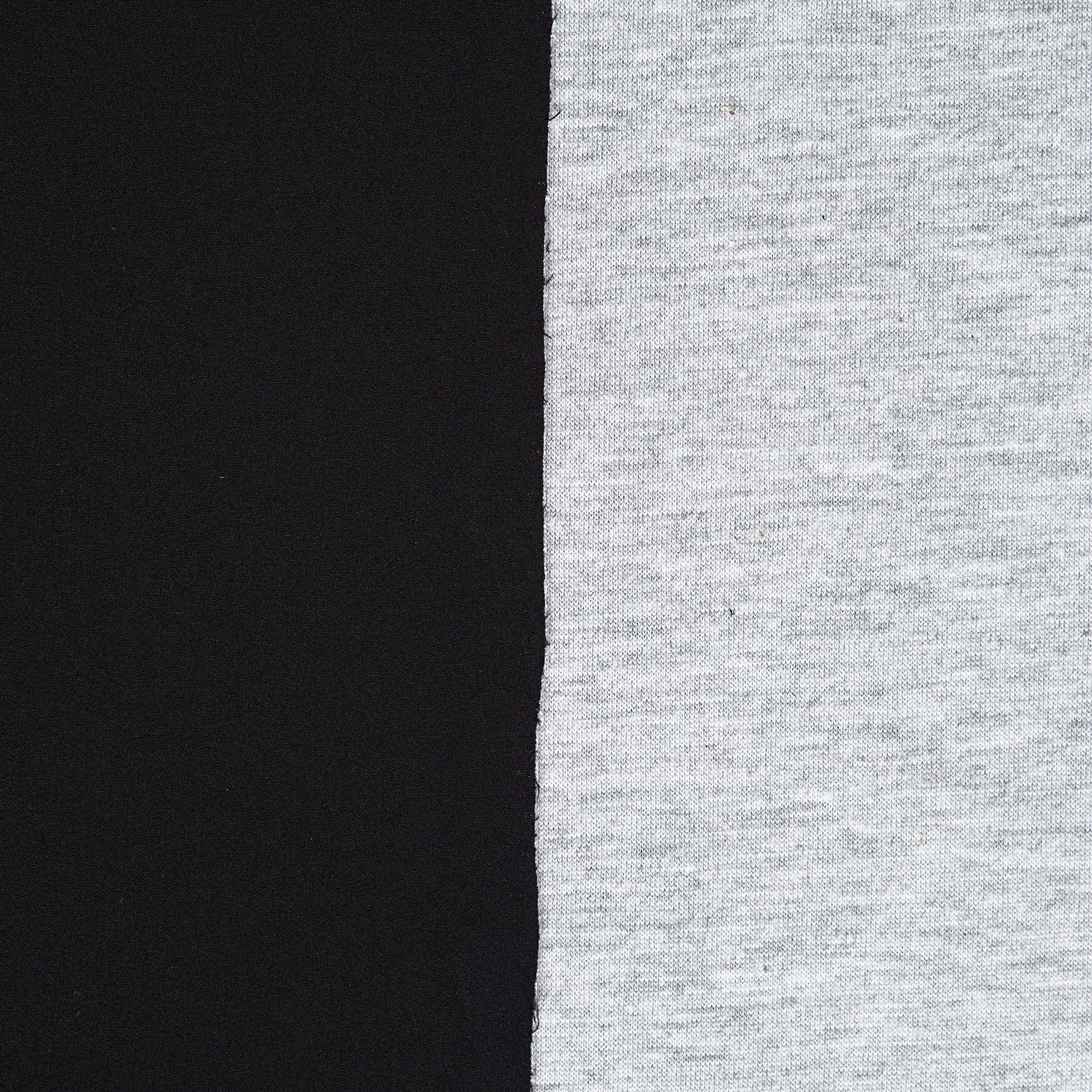 Jersey, Double, Punto Milano, Raven Black&Dark Silver (F000041872) - Tissage