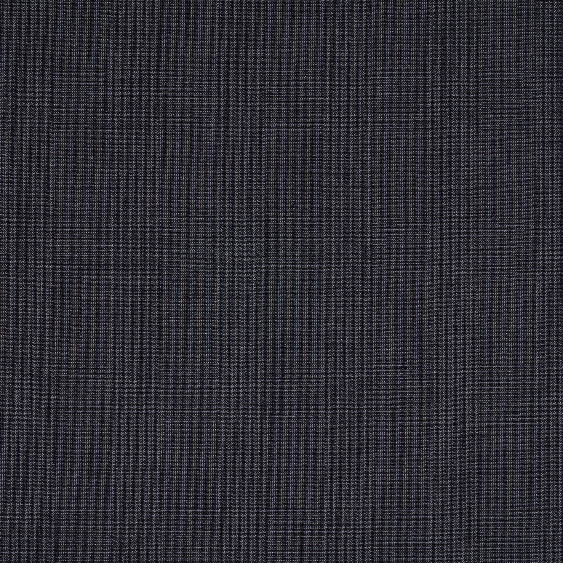 COOL WOOL, CHECK, MELANGE, DARK SAPPHIRE (F0002104) - Texture