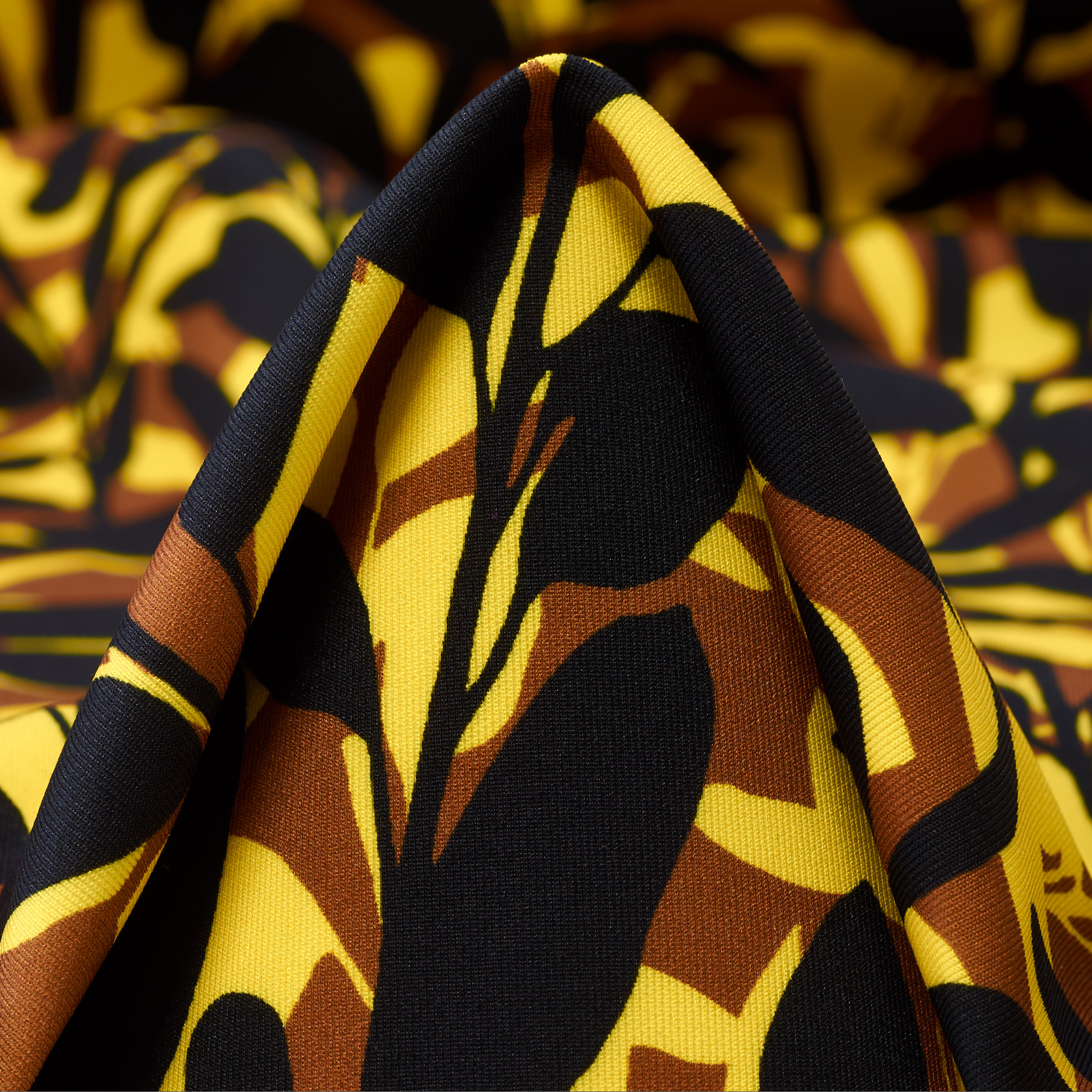 Techno Jersey, Stampato, Yellow Balloon&Mahogany (F000046226)