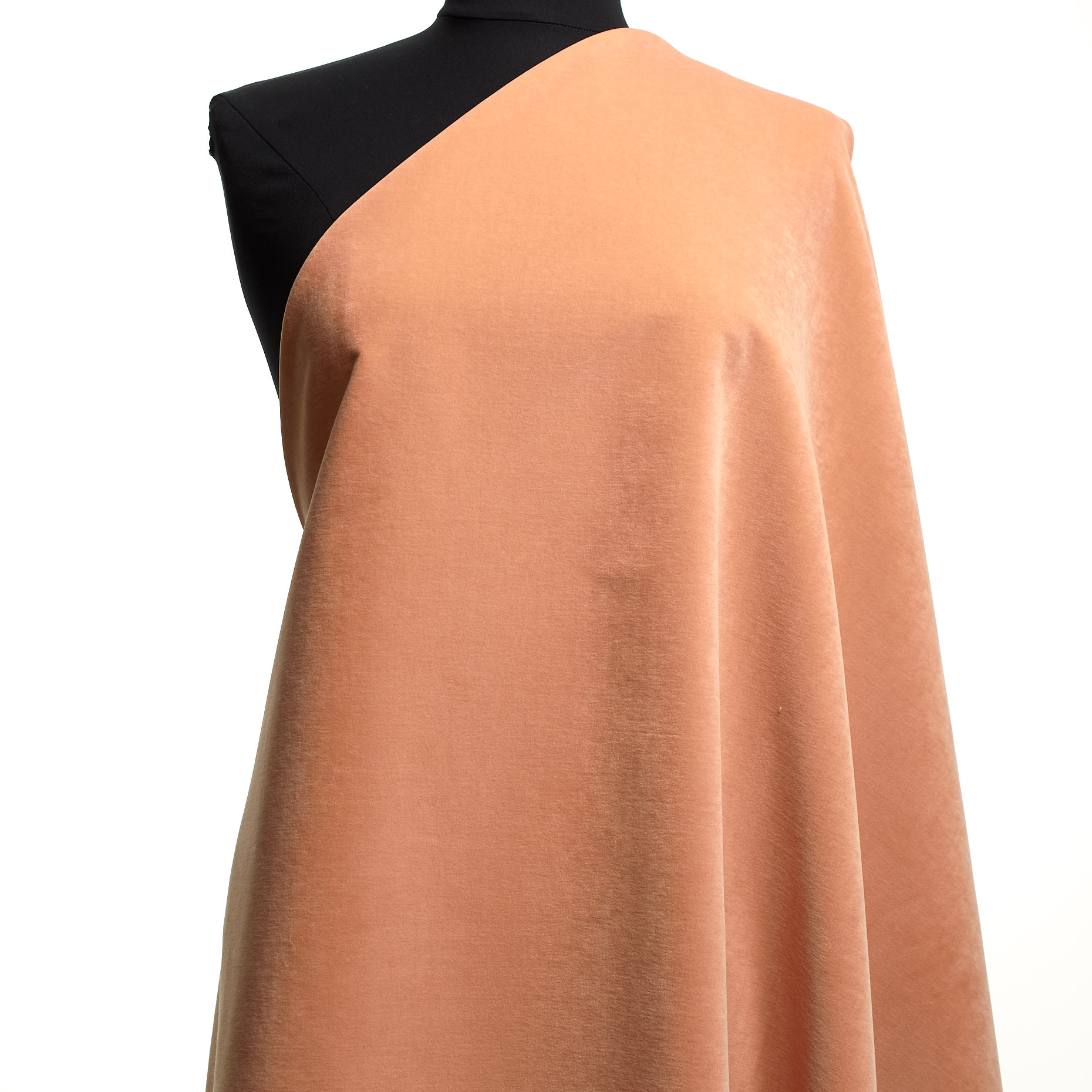 Samt, Baumwolle, Shrimp (C0003600) - Schaufensterpuppe