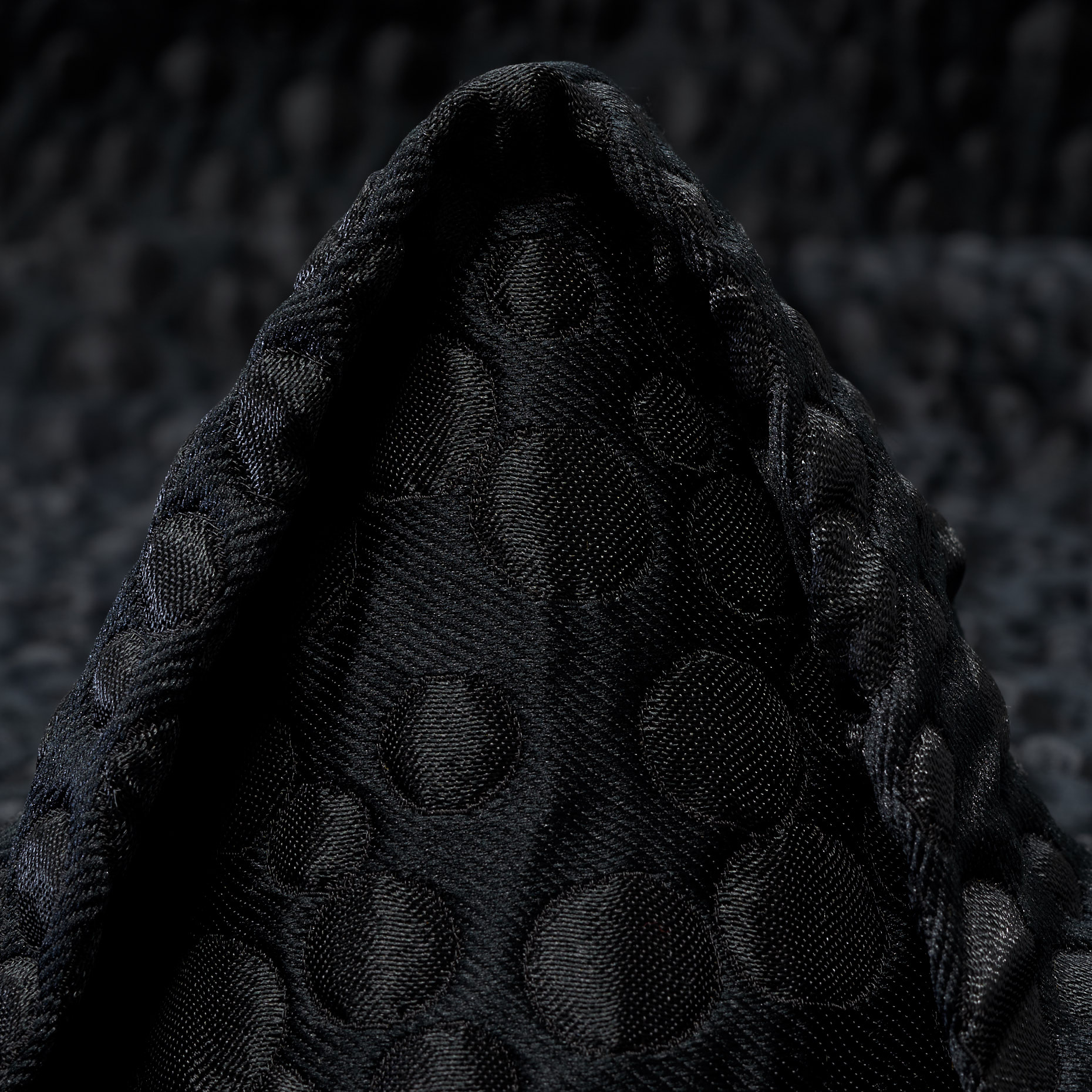 JACQUARD, DOTS, RAVEN BLACK