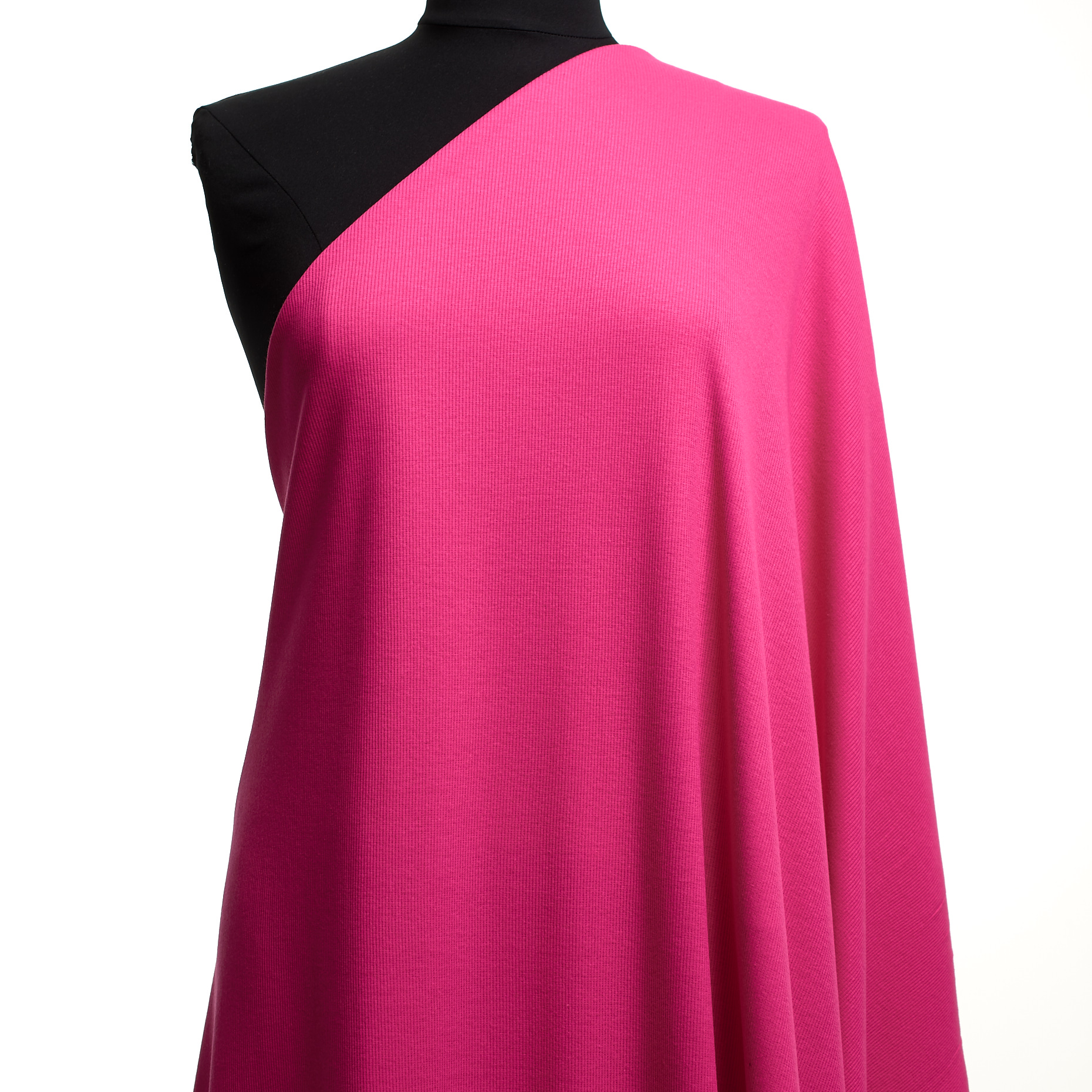 RIB JERSEY, COTTON ELASTIC, BRIGHT FUCHSIA (P2-0000290) - Mannequin