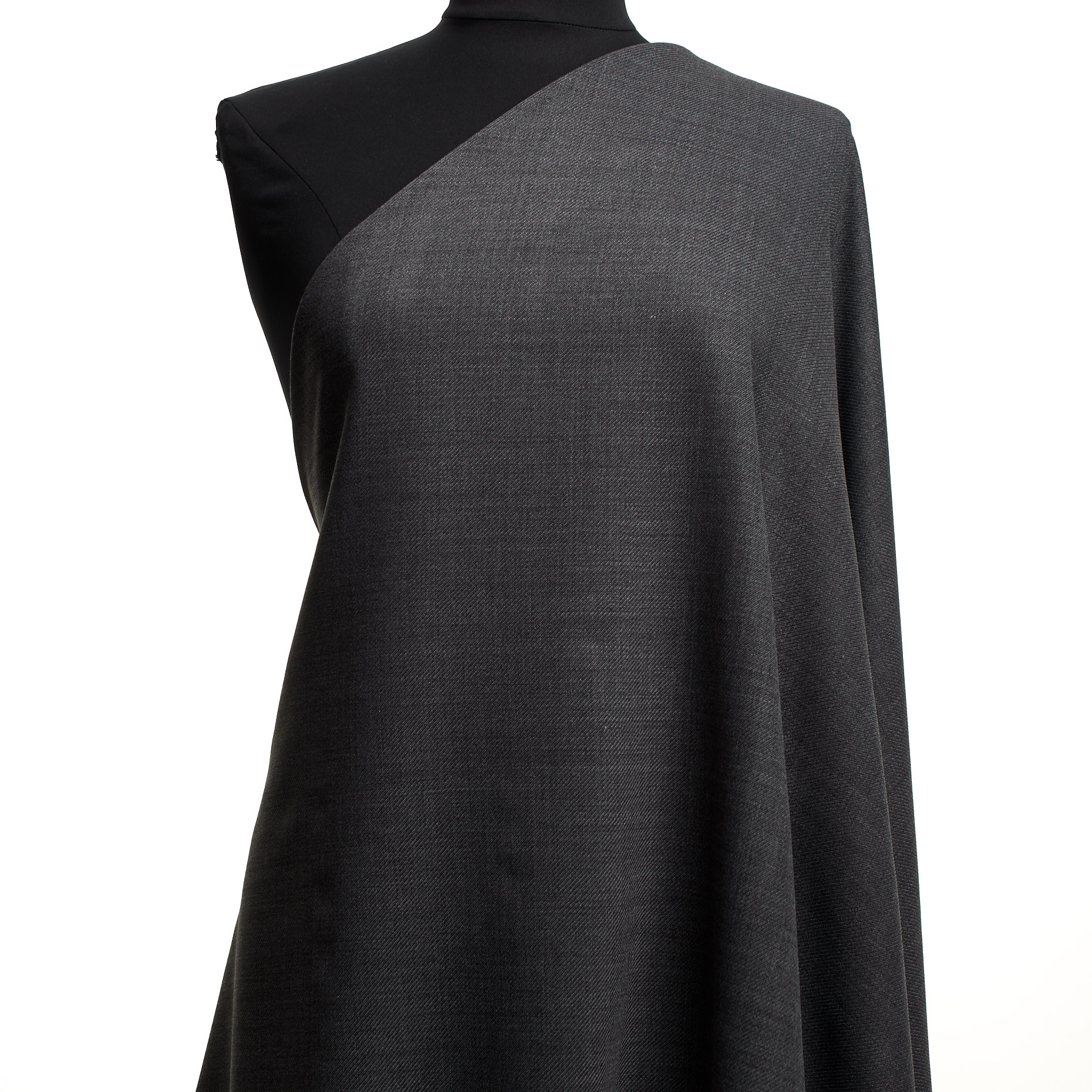 TWILL, VIRGIN WOOL, ELASTIC, IRON GATE (F000044988) - Mannequin