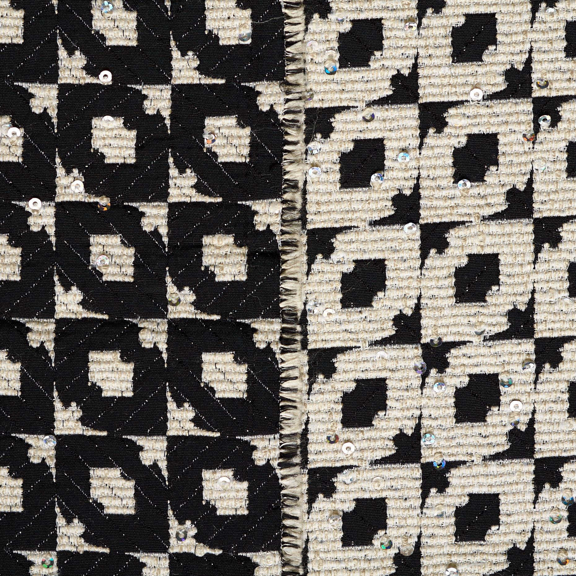 JACQUARD, SEQUIN, SEQUIN, PERFECTLY PALE&JET BLACK (F000045545) - Texture
