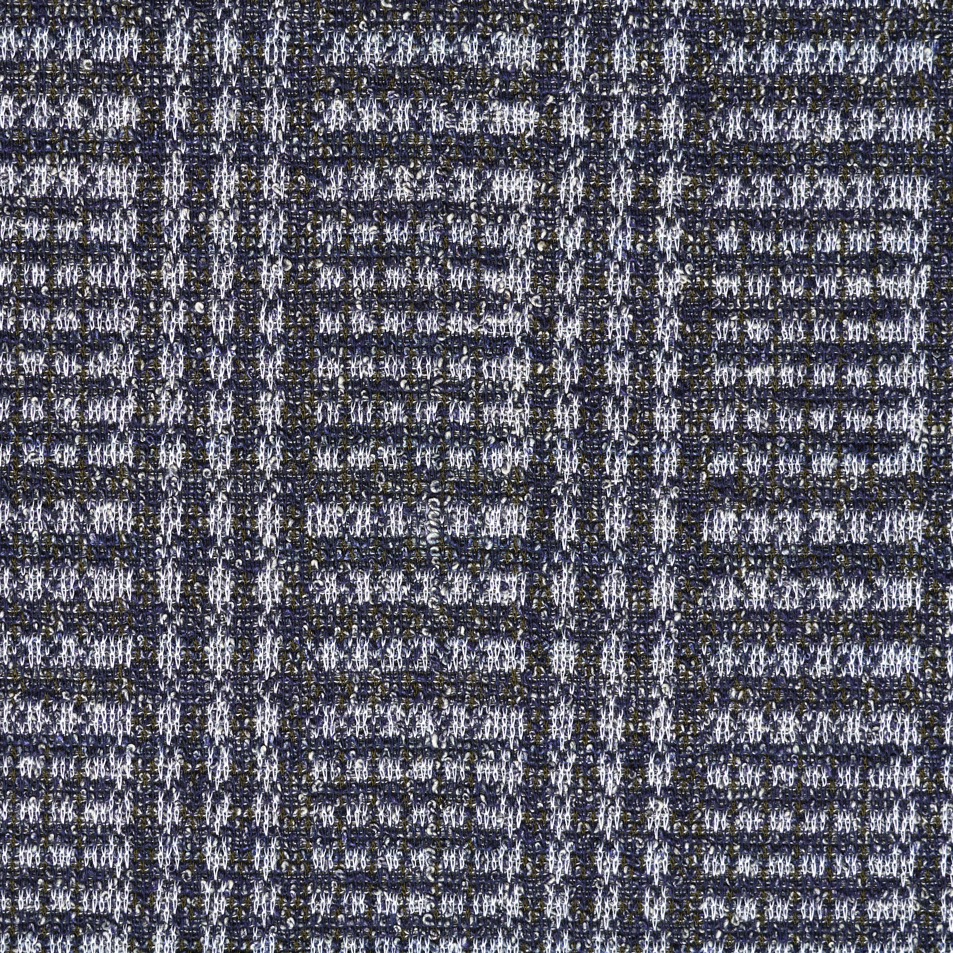 JERSEY, JACQUARD, GLENCHECK, BURNT OLIVE&DARK BLUE (F000032197) - Texture