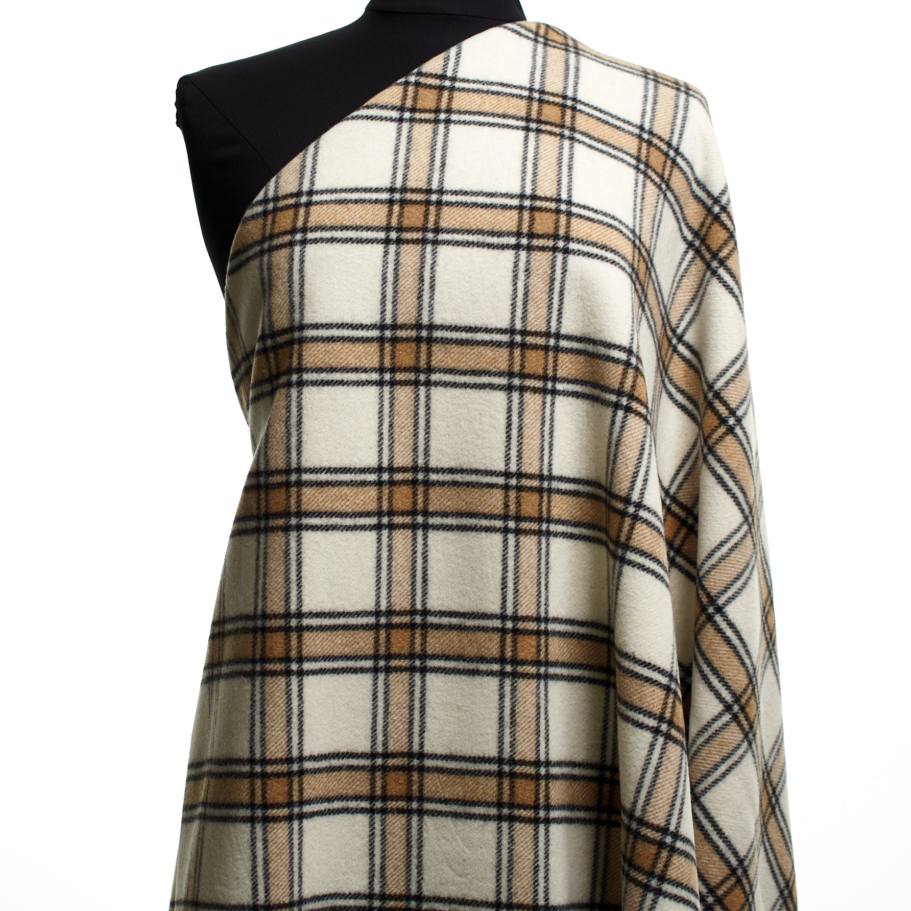 Flanela, Wełna, Café au Lait&Nimbus Cloud (F000043727) - Manekin