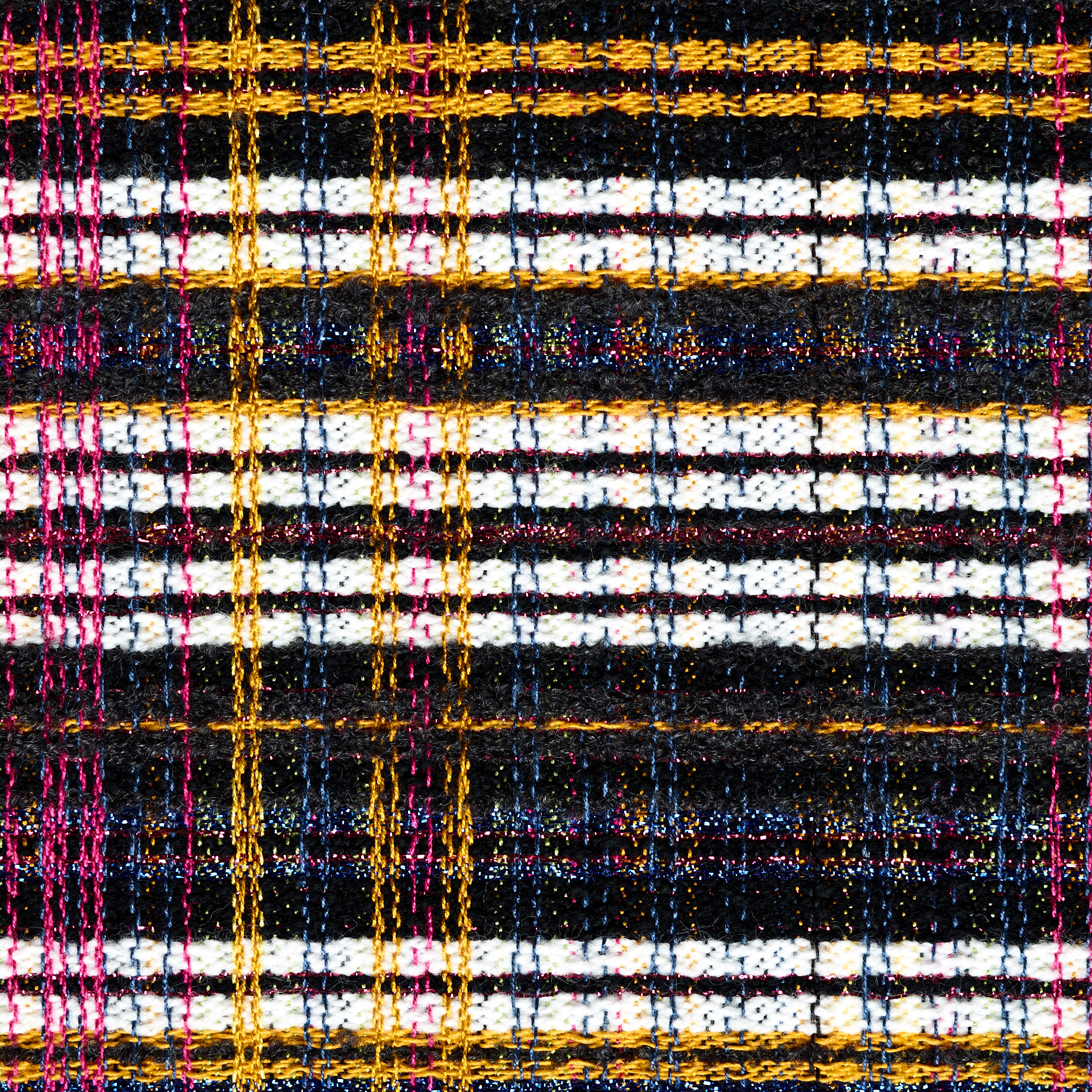 BOUCLÉ, CHANEL, LUREX, PHLOX PINK&RAVEN BLACK (P000002930) - Texture