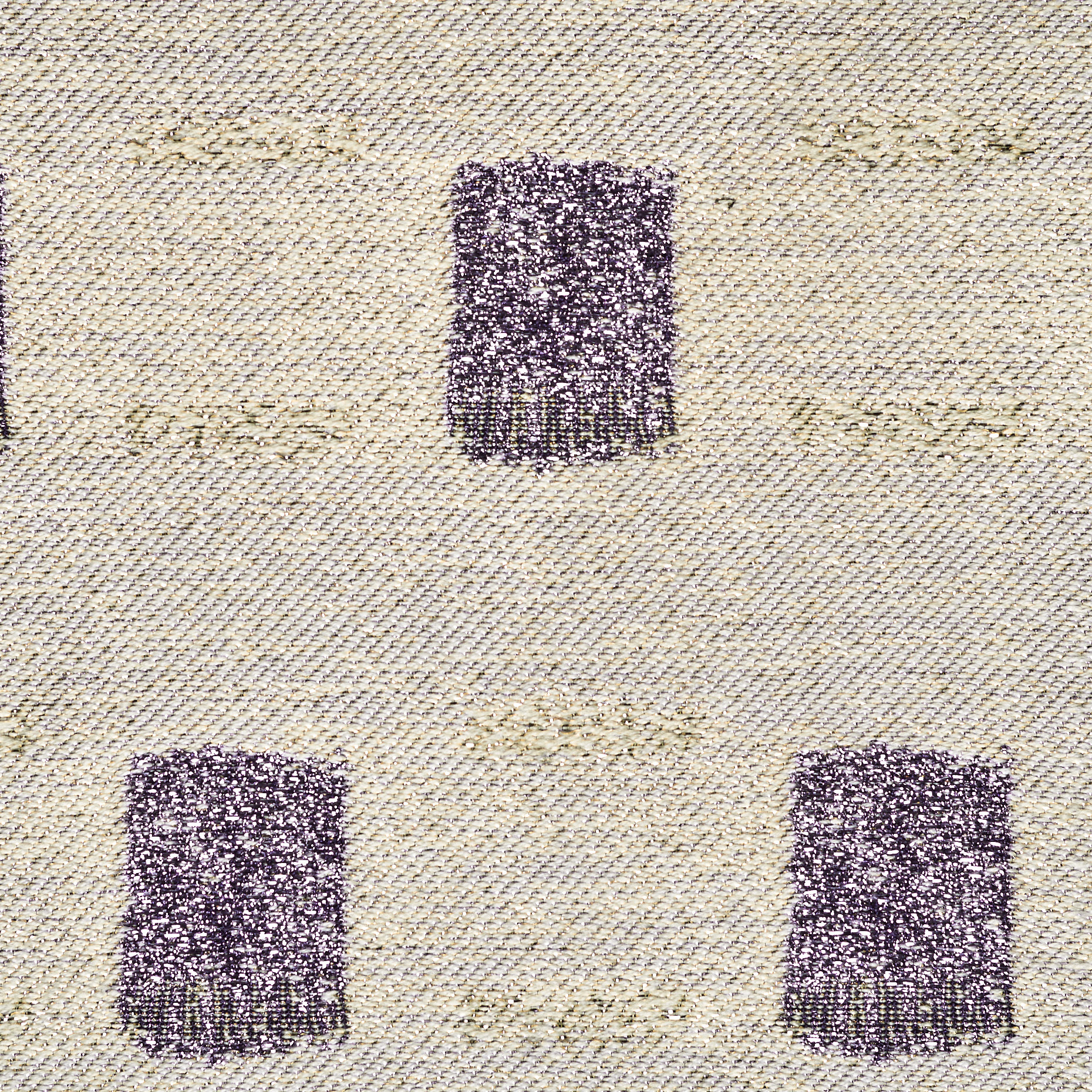 JACQUARD, WOOL SILK, LUREX, CROCUS VIOLET&IVORY (F000033252) - Texture