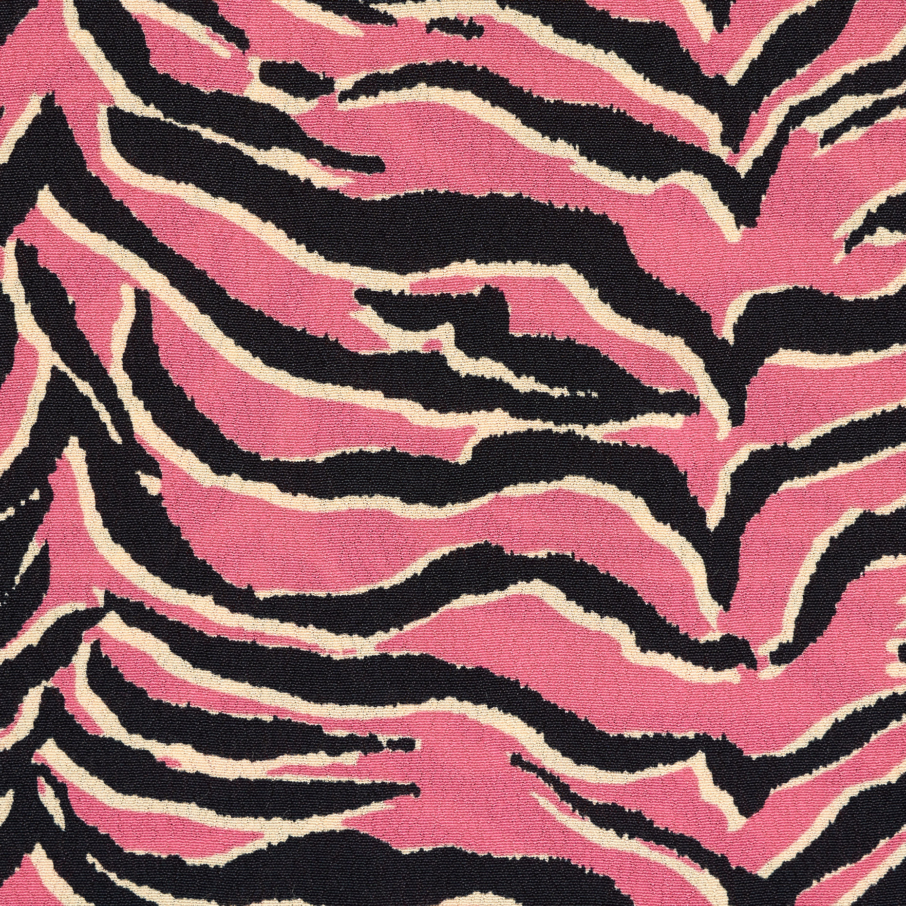 CRÊPE, VISCOSE, PRINTED, AZALEA PINK&RAVEN BLACK (F000040091) - Texture