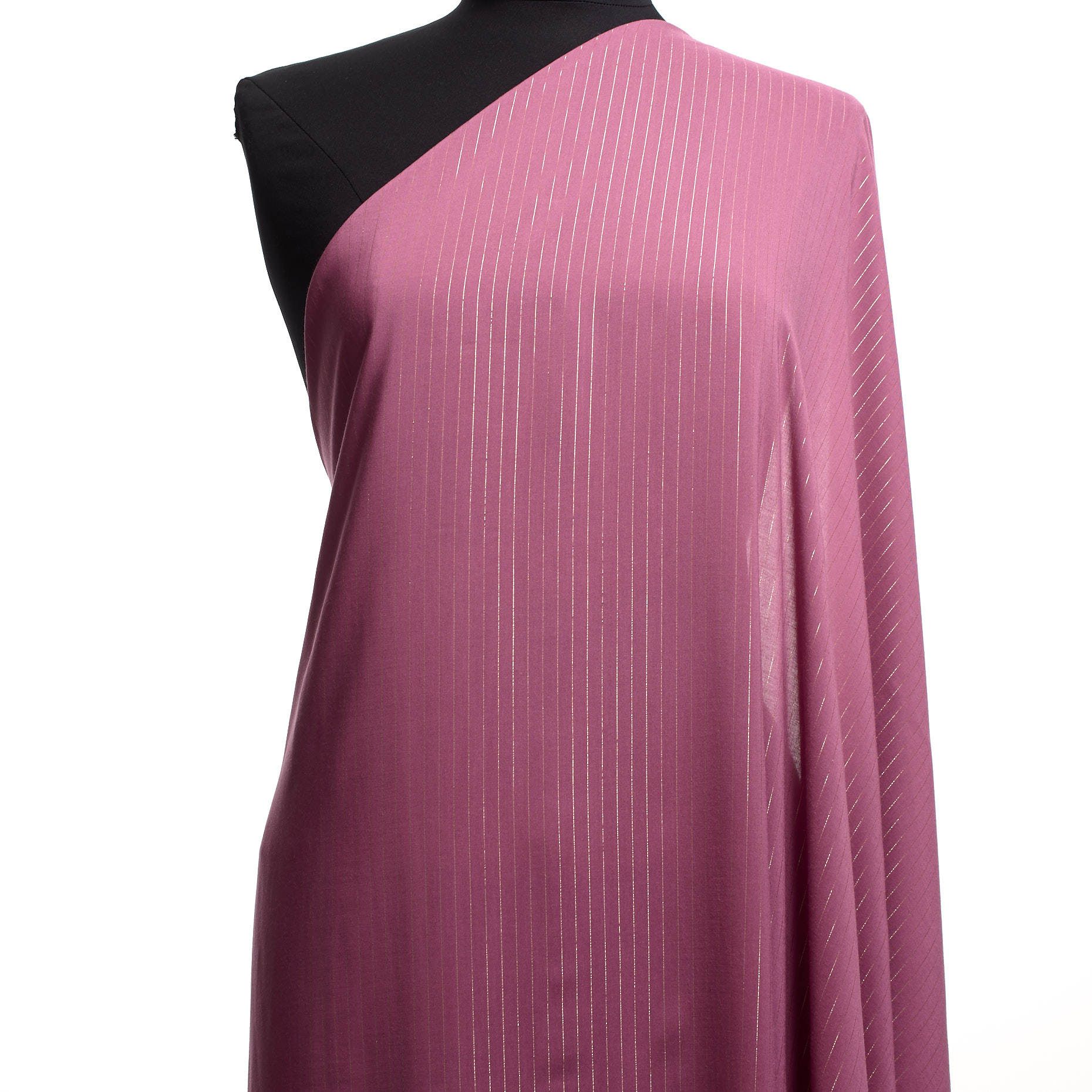 Viscose, Lúrex, Rayé, Crocus&Pale Gold (F000041270) - Mannequin