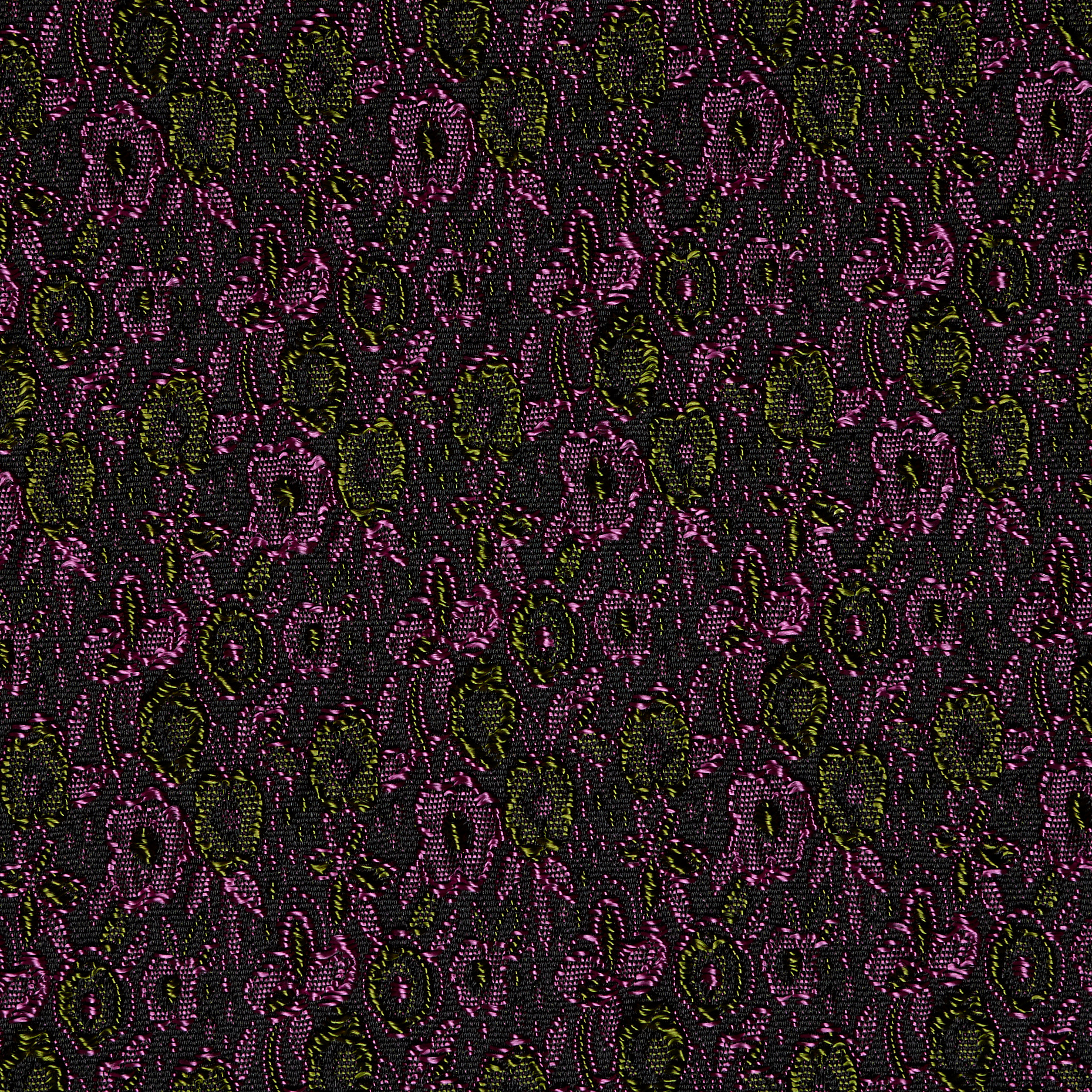 JACQUARD, ACETATE, HYACINTH VIOLET&BANANA PALM (P000005240) - Texture