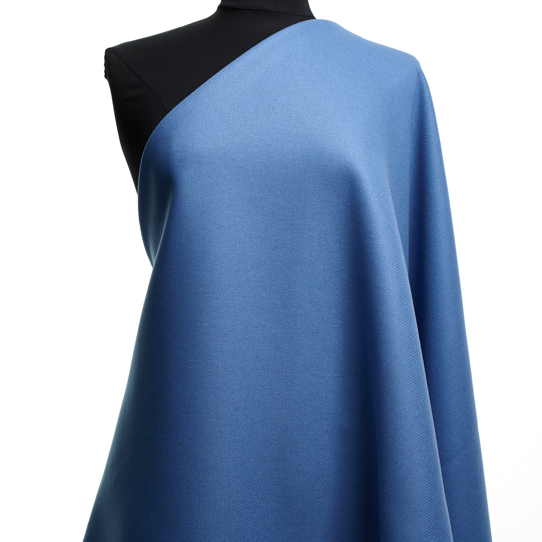 Twill, Wełna, Mieszanka kaszmiru, Dusty Blue (F000045331) - Manekin