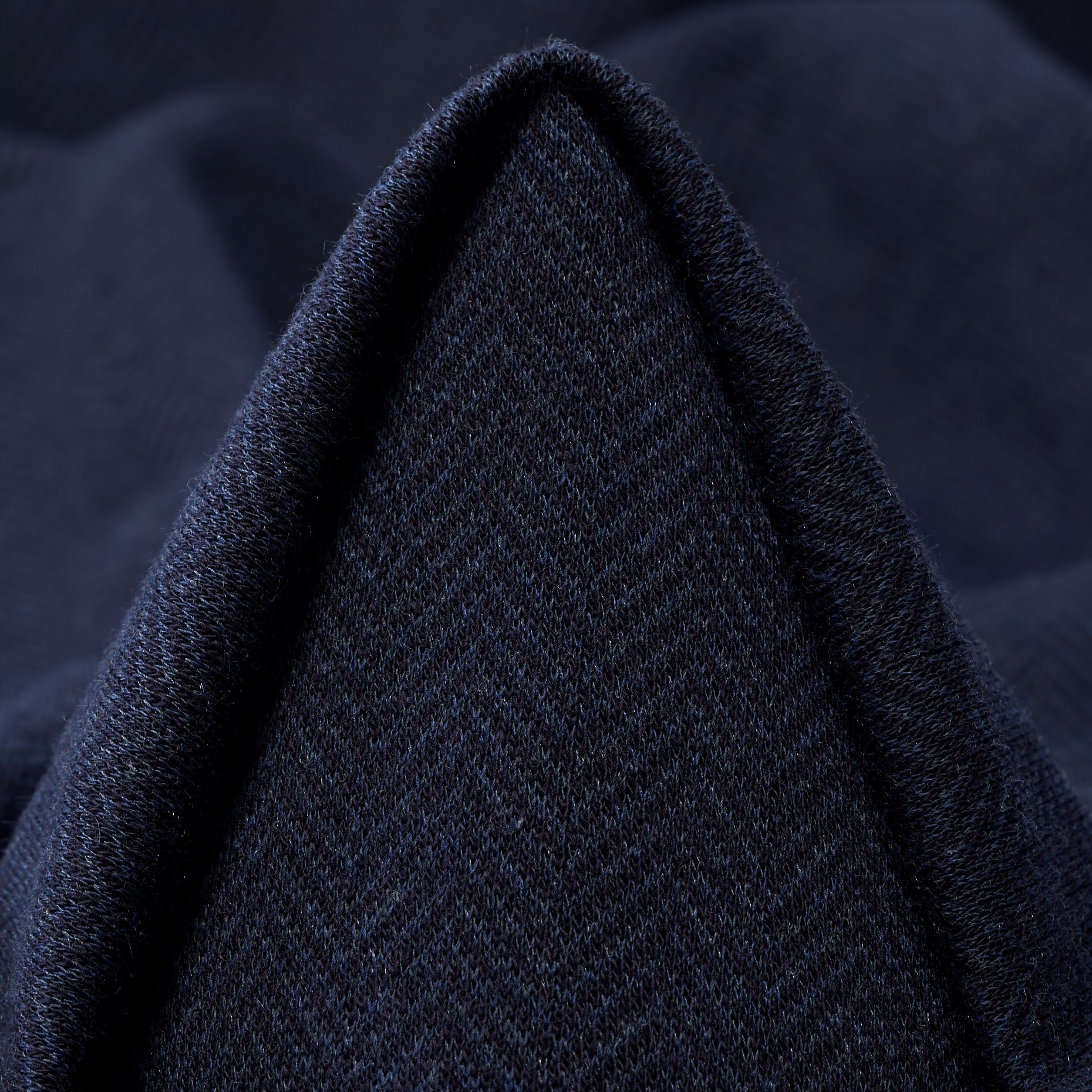 JERSEY, COTTON BLEND, HERRINGBONE, BLUE INDIGO (F000044271)