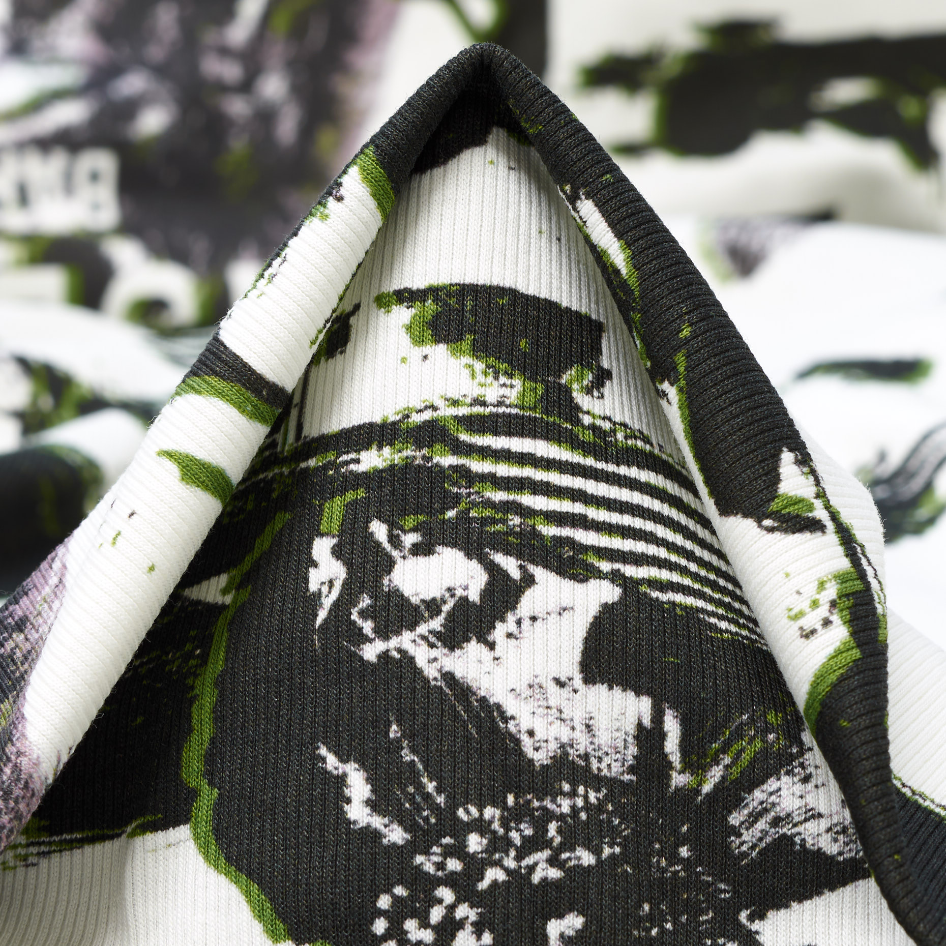 Rippjersey, Baumwolle, Bedruckt, Ivory&Artichoke (F000042744)