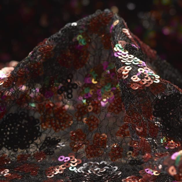 TULLE, SEQUIN, JET BLACK (F000027947)
