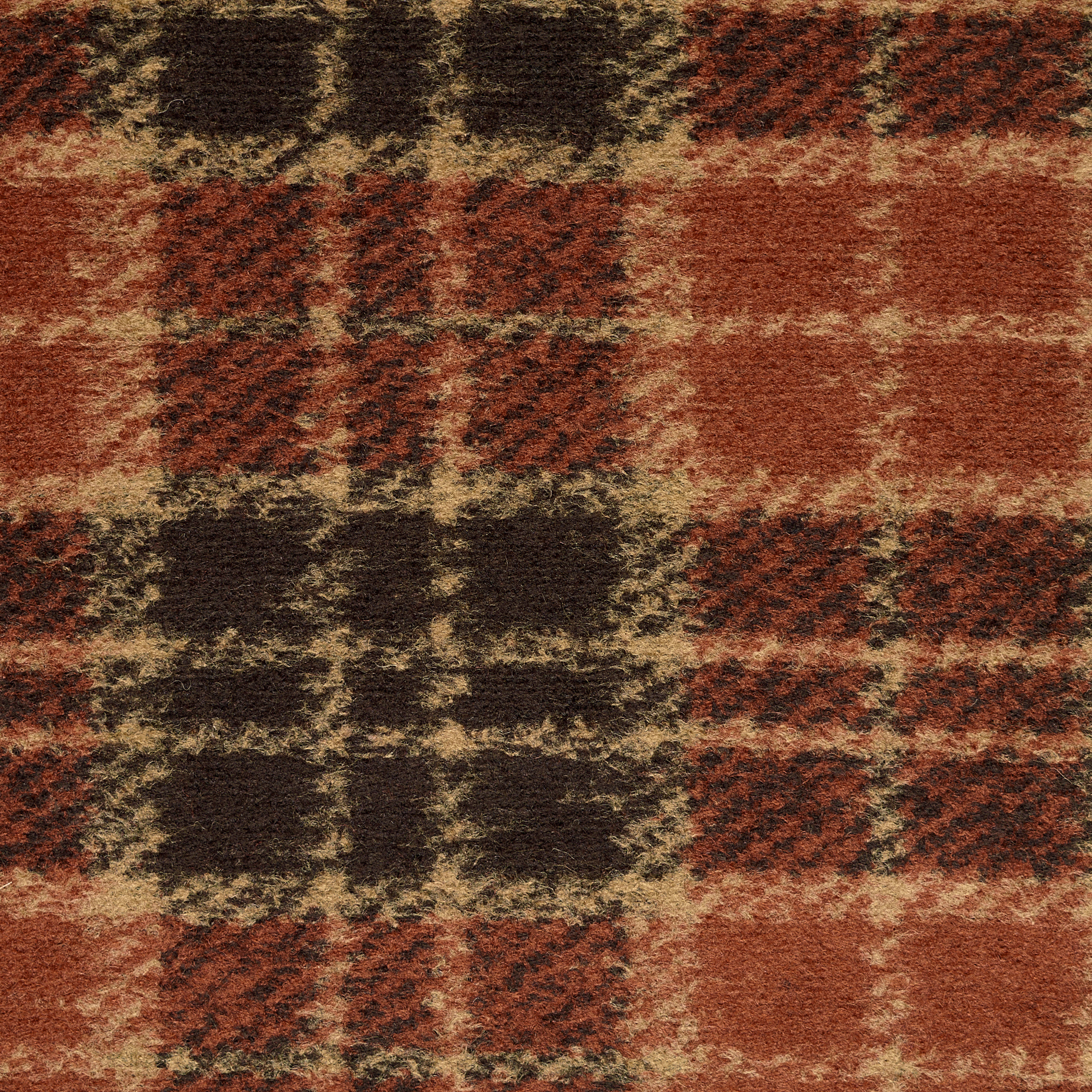 DZIANINA, Gotowana wełna, Ramy, Autumn Leaf&Black Coffee (F000047700) - Tkana