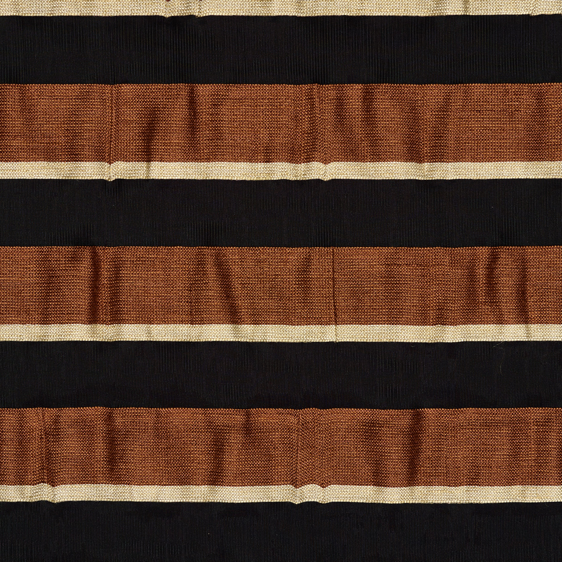 ORGANZA, VISCOSE, STRIPES, COCONUT SHELL&RAVEN BLACK (F000043646) - Texture