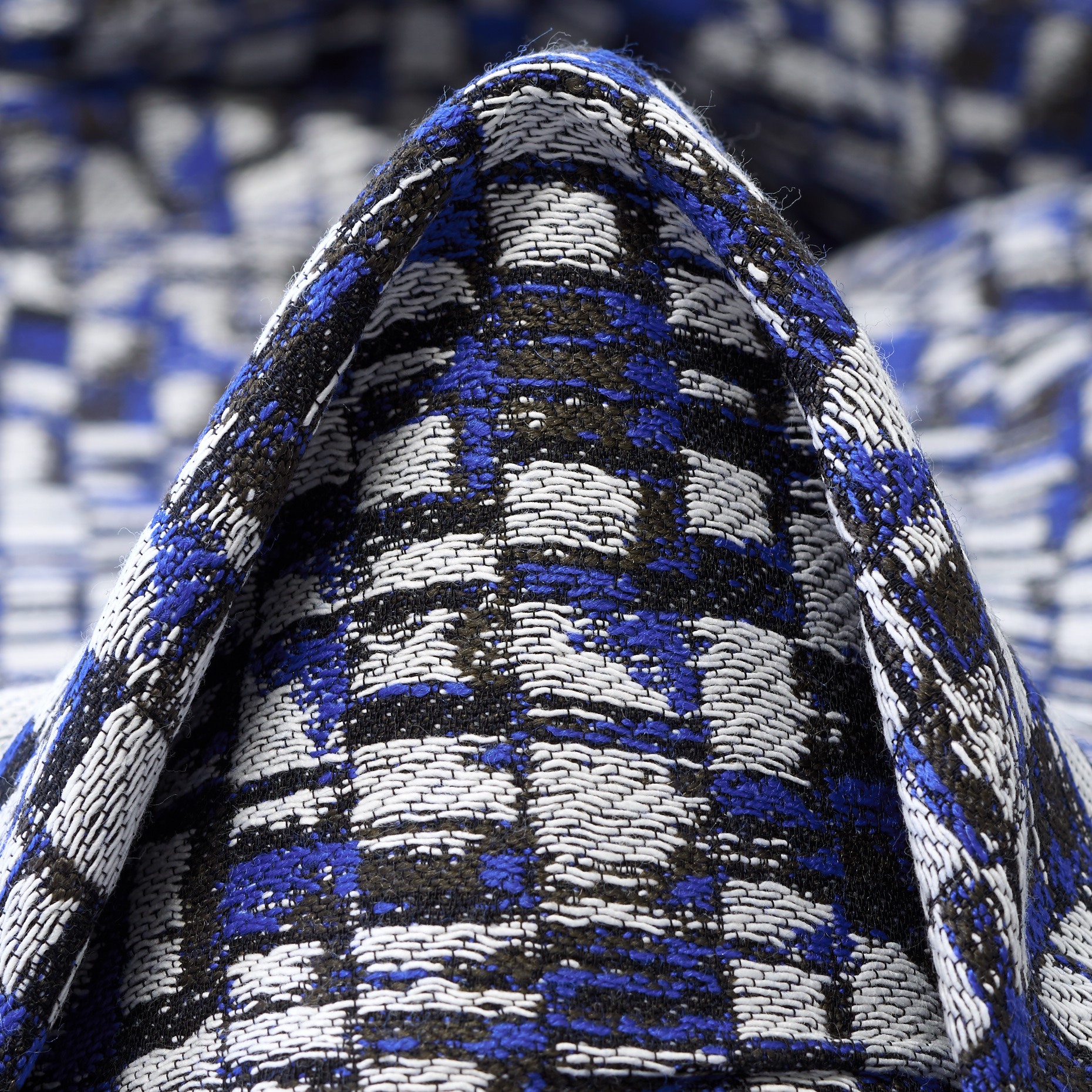 Жаккард , Хлопок Вискоза, Абстрактный, Lapis Blue&Tobacco