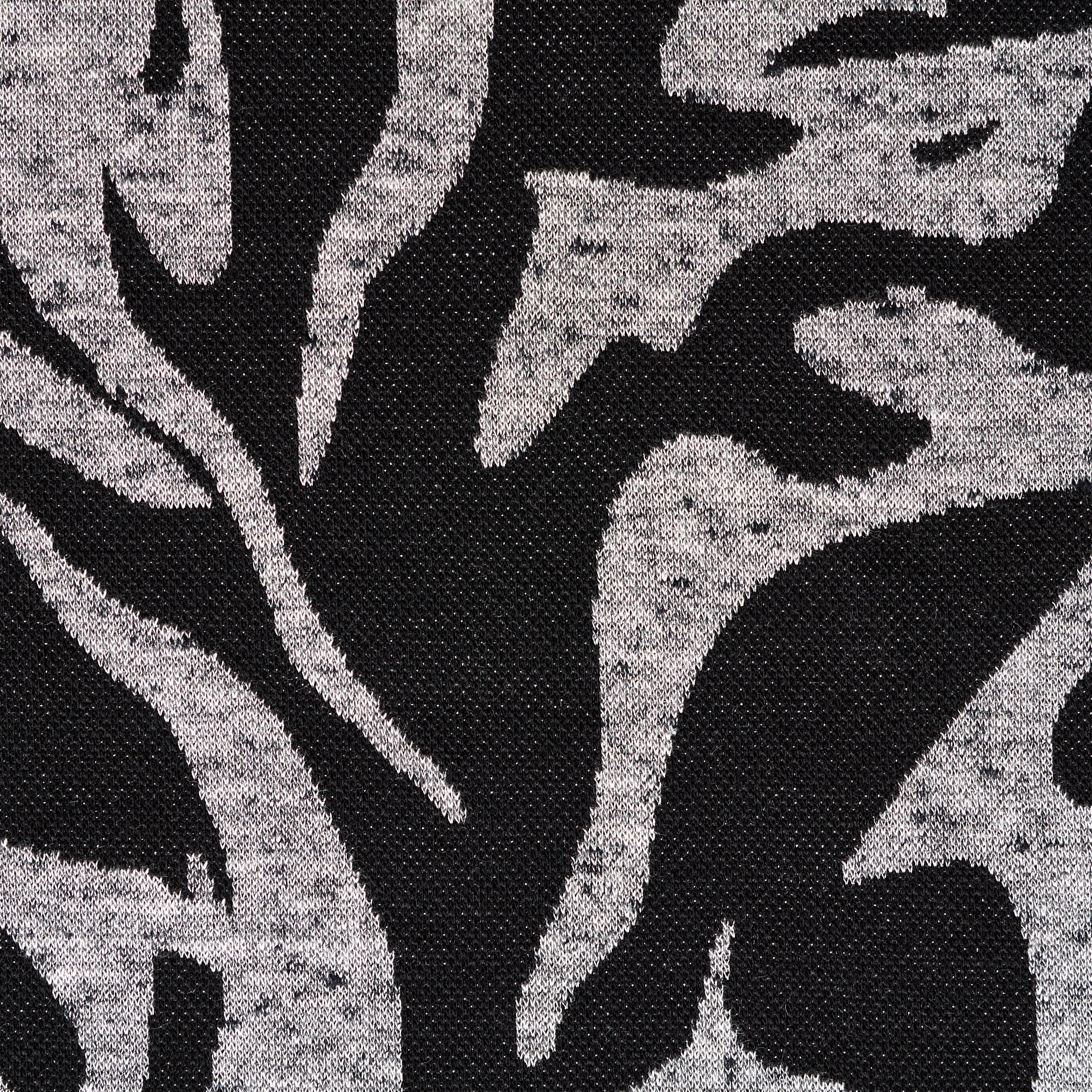 JACQUARD, JERSEY, VISCOSE, SILVER&RAVEN BLACK (F000043886) - Texture