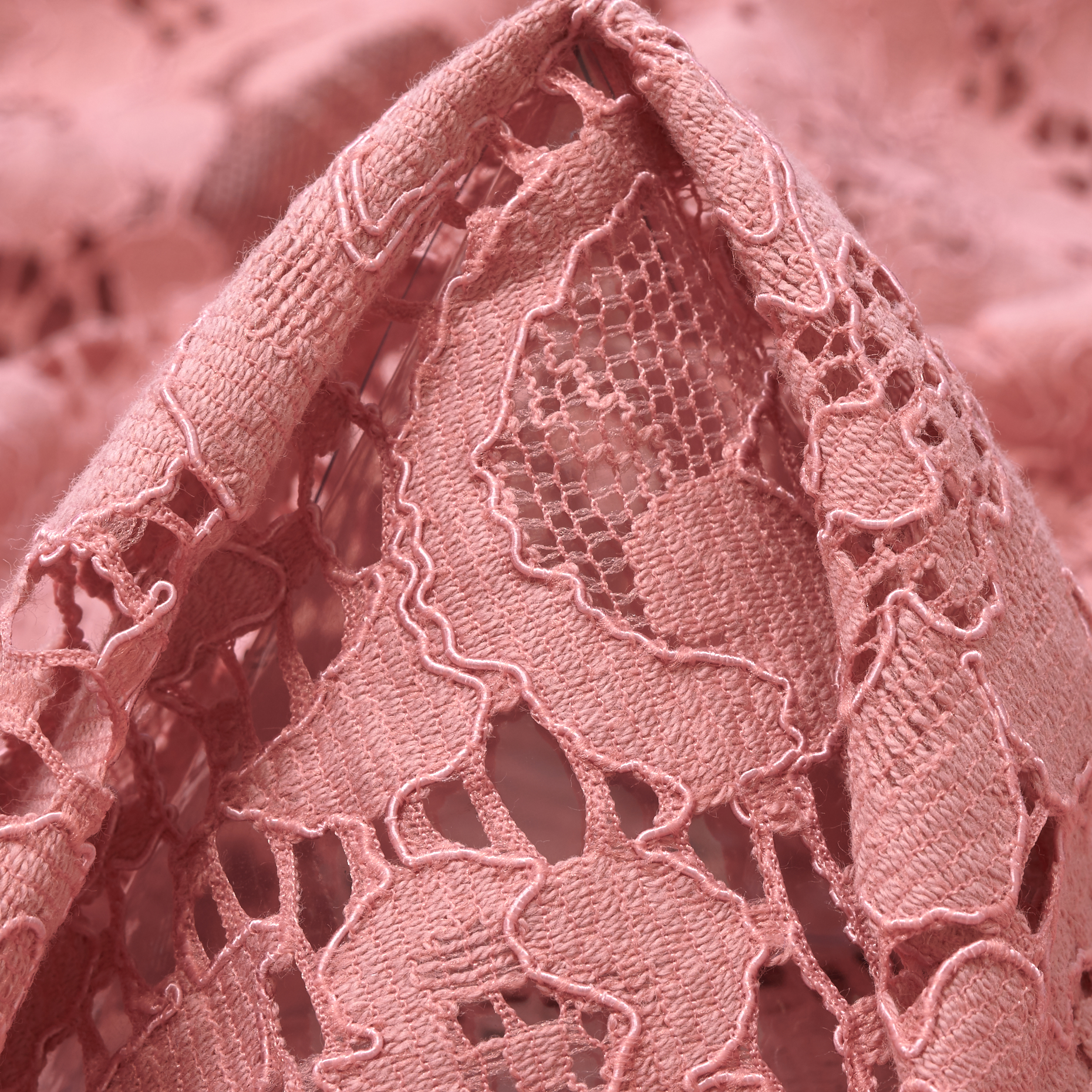 LACE, COTTON, FLORAL, CORAL CLOUD (F000033817)