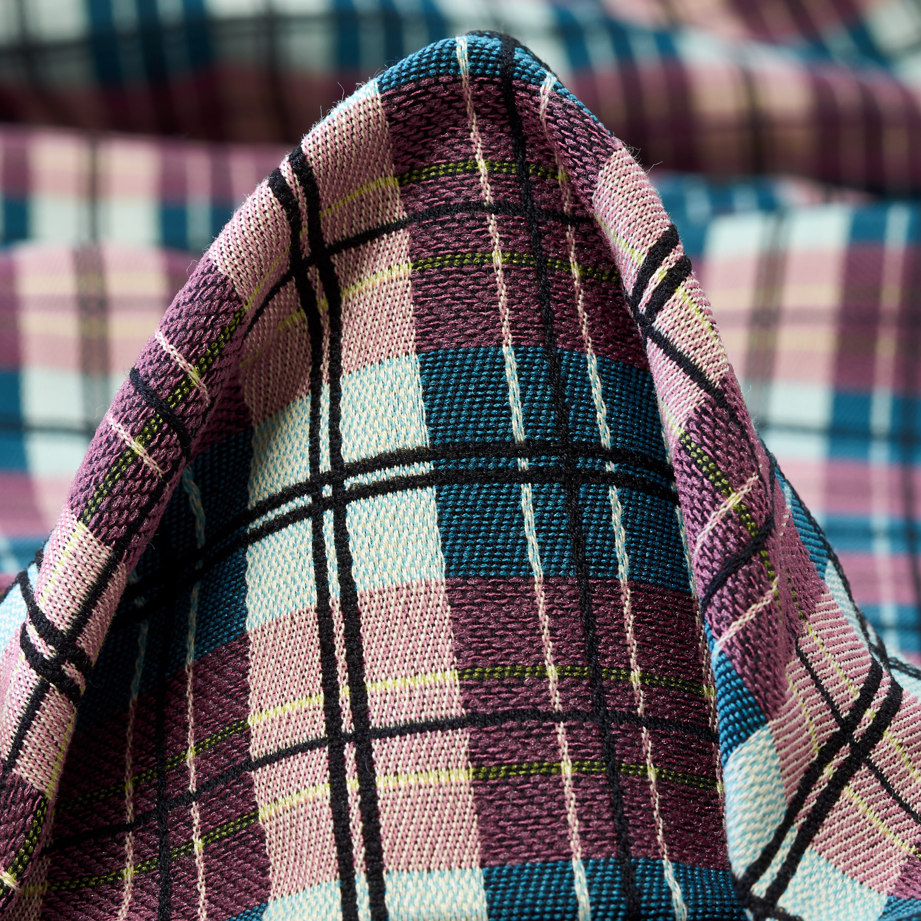 JACQUARD, COTTON, ELASTIC, PALE BLUSH&COLONIAL BLUE (P000002820)