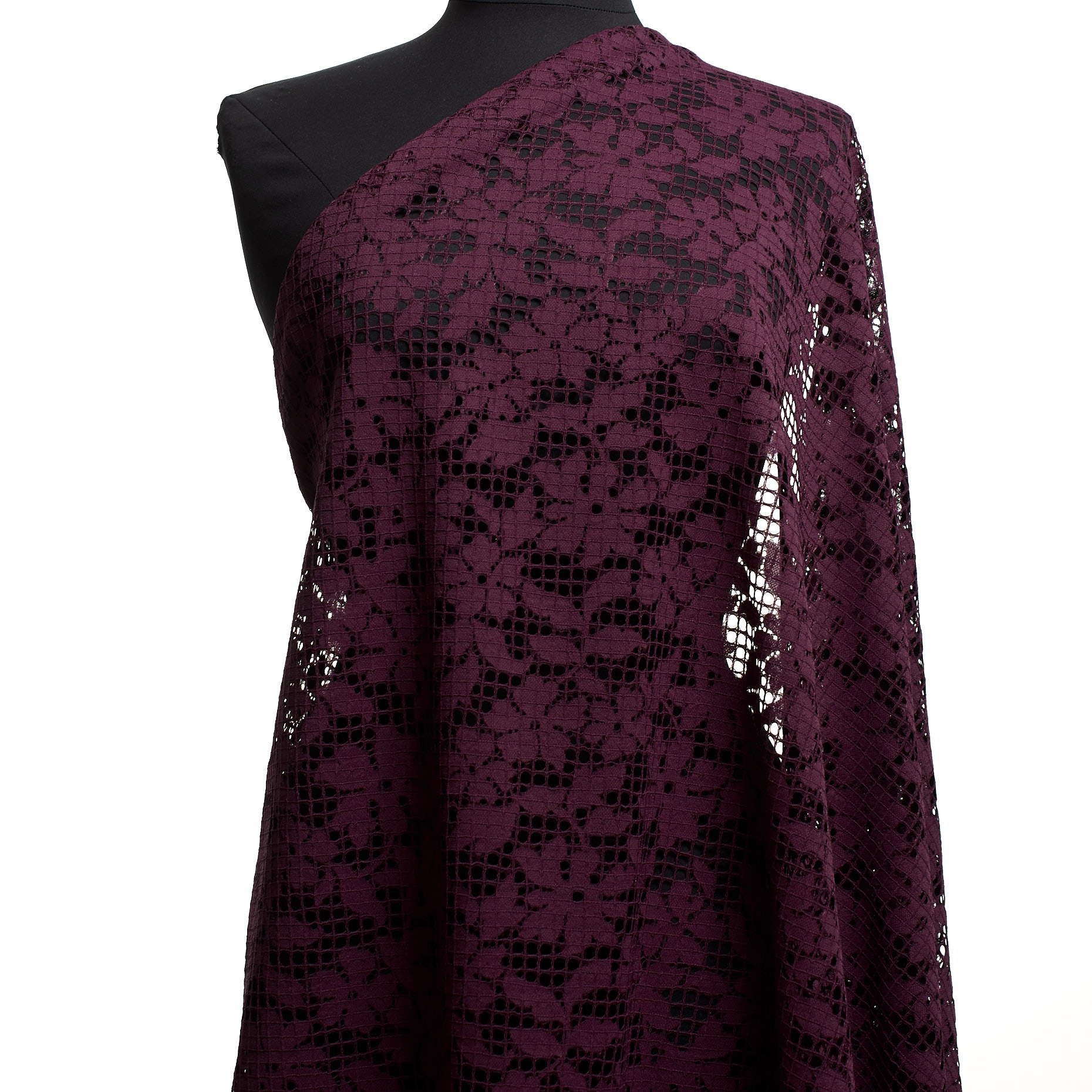 Koronka, Ramia, Stretch, Burgundy (F000037546) - Manekin