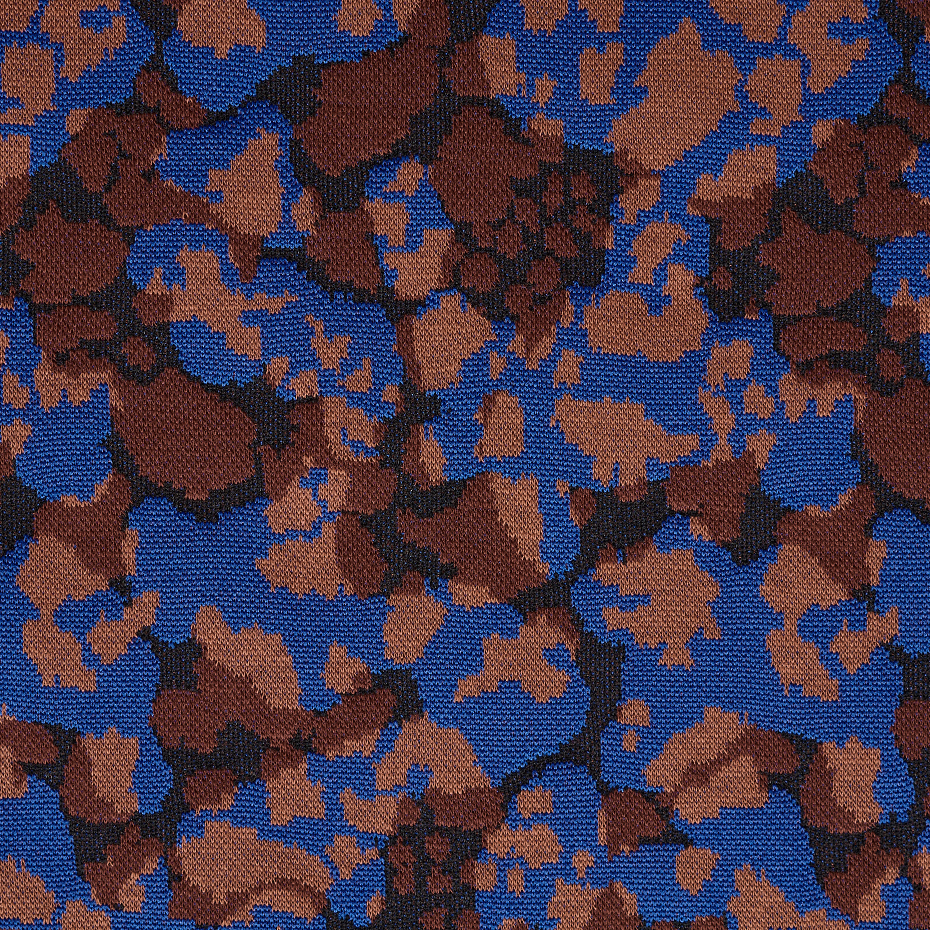 Jacquard, Cotone, Stretch, Atomic Blue&Maroon (F000043037) - Trama