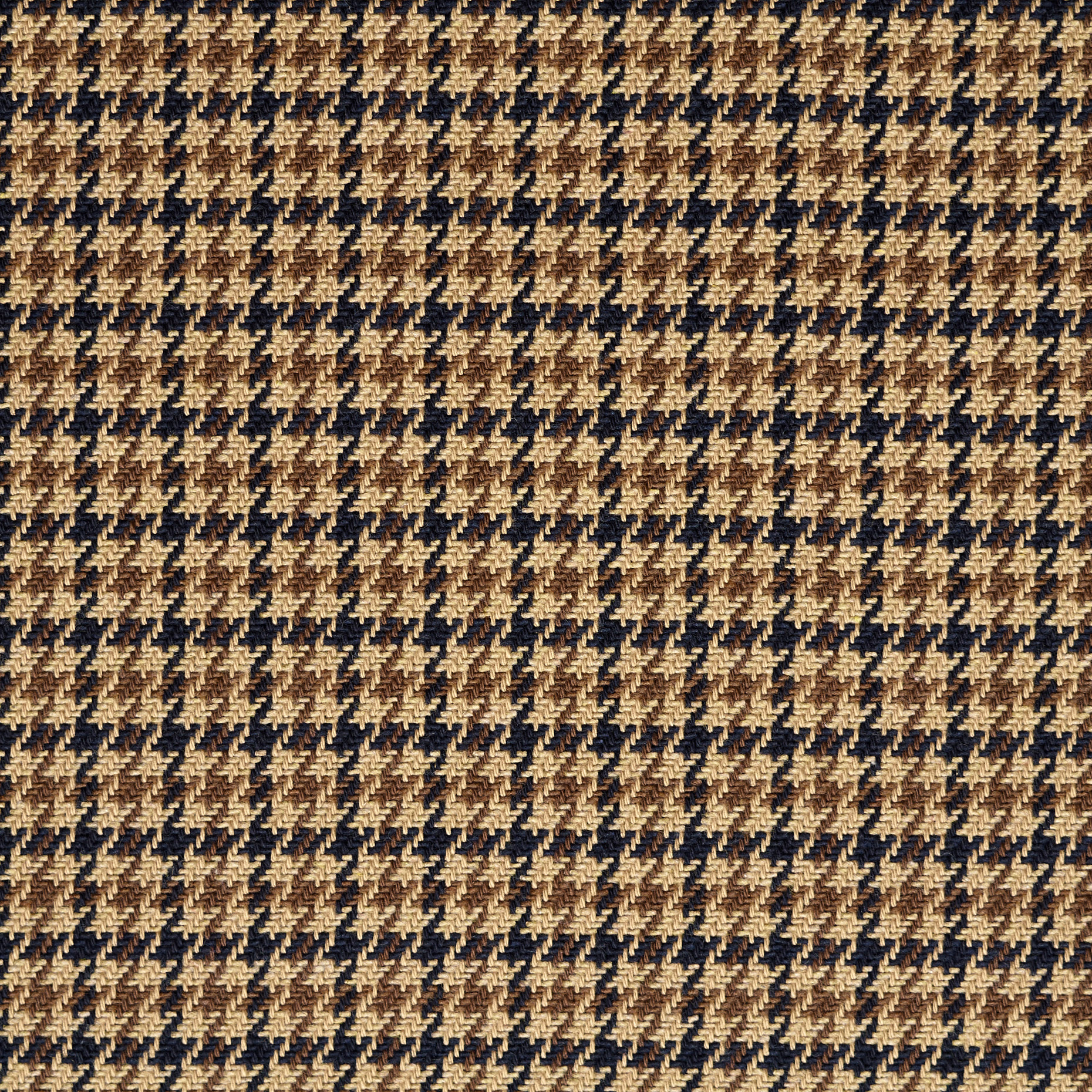 Хлопок, Клетка, Iced Coffee&Raven Black (F000042398) - Ткань