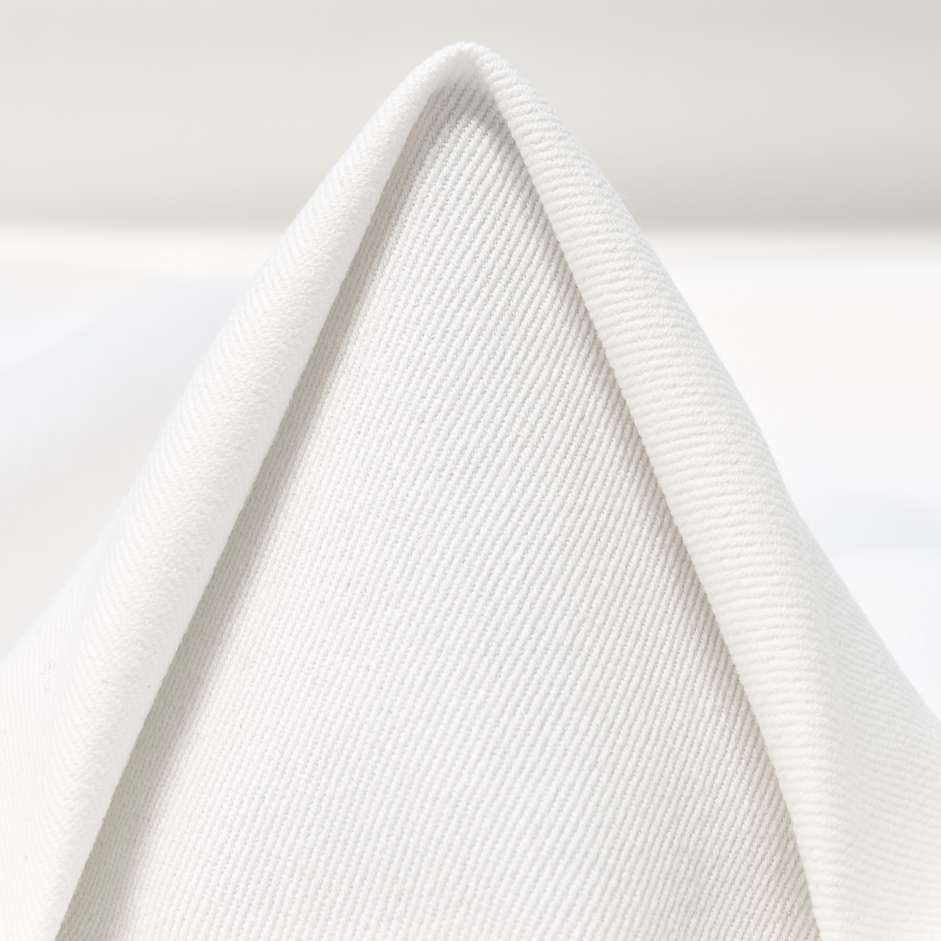 TWILL, COTTON, ELASTIC, BRILLIANT WHITE