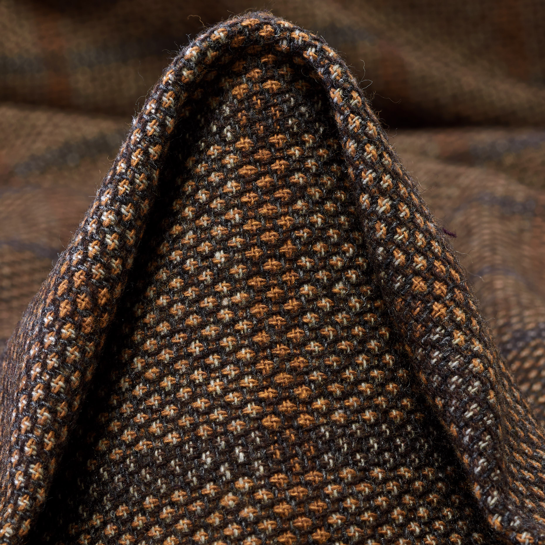 Смесовая шерсть, Хлопок Смесовый, Клетка, Pine Bark (F000044300)