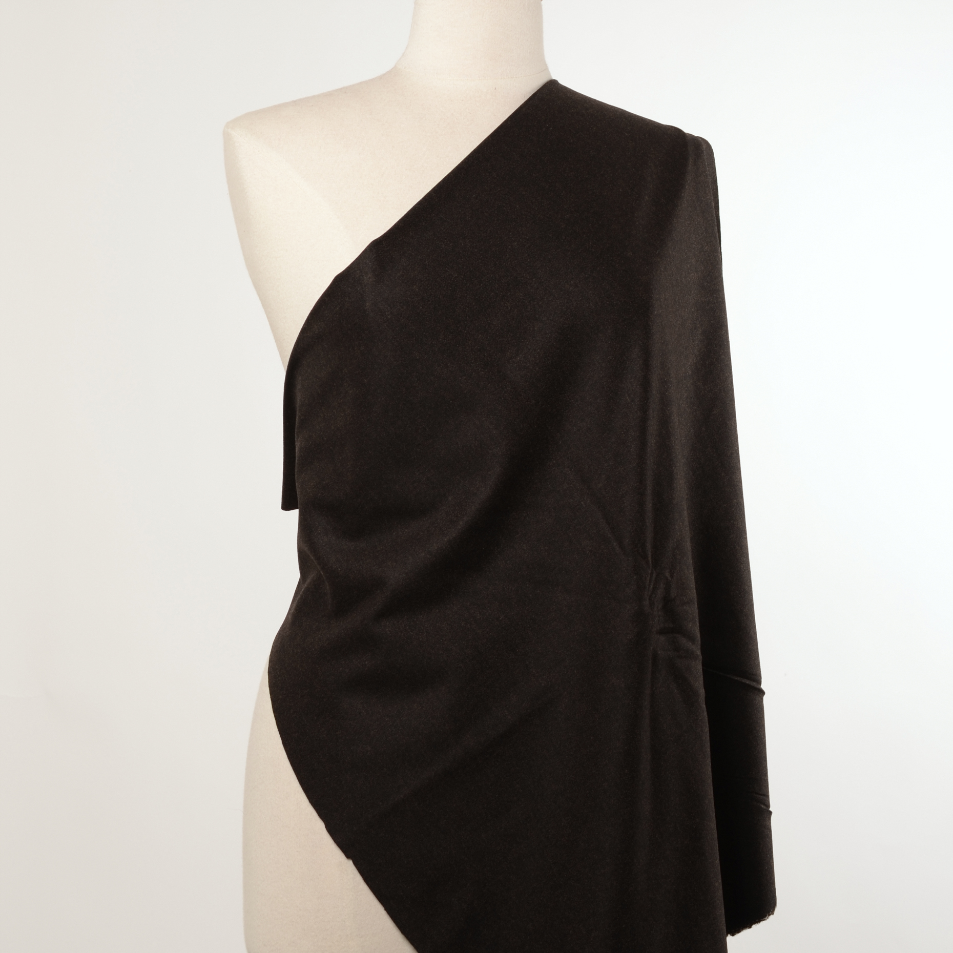 Flanell, Wolle, Melange, Mocca (F000016409) - Schaufensterpuppe