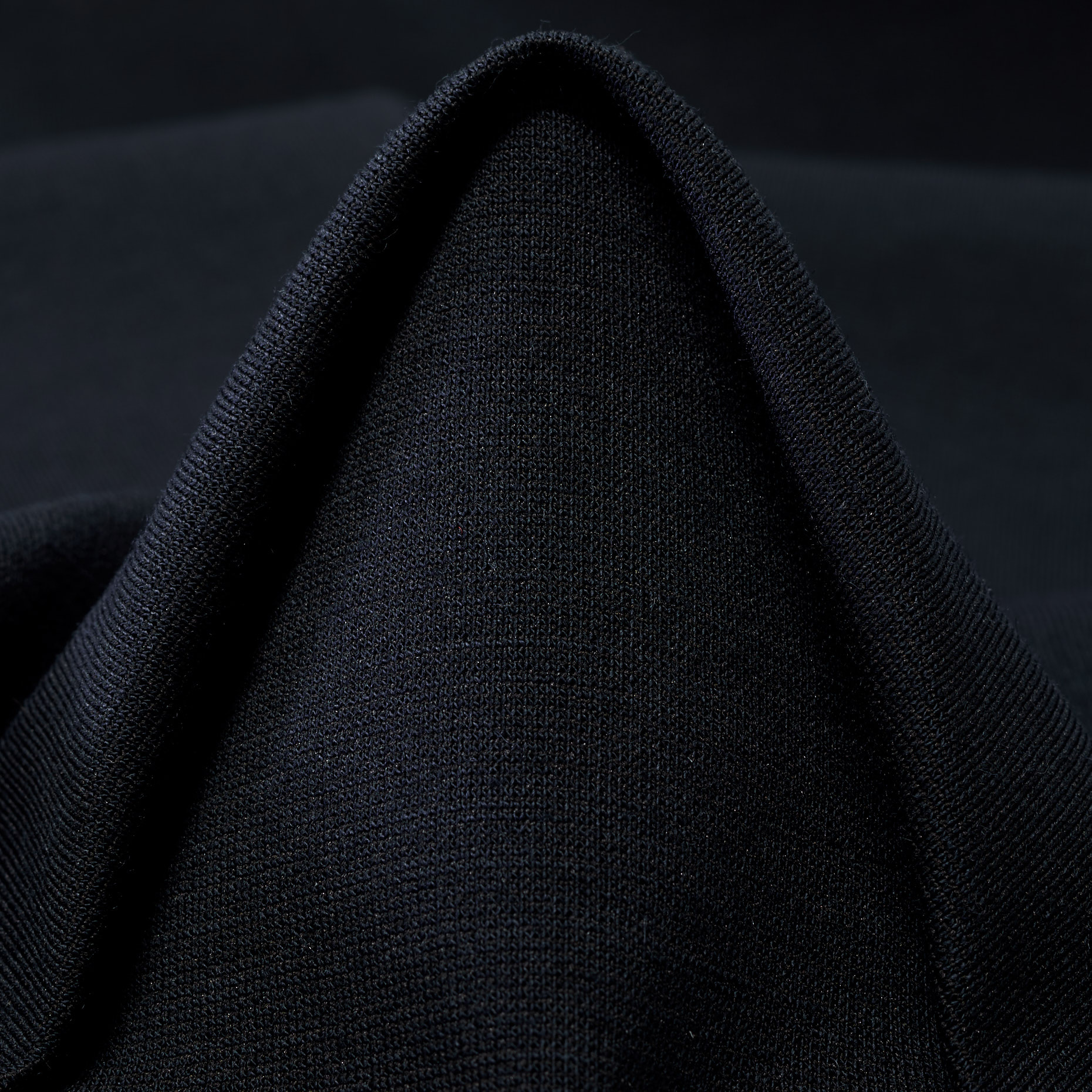 Трикотаж, Пунто Милано, Смесовая шерсть, Black Sand (F000043804)