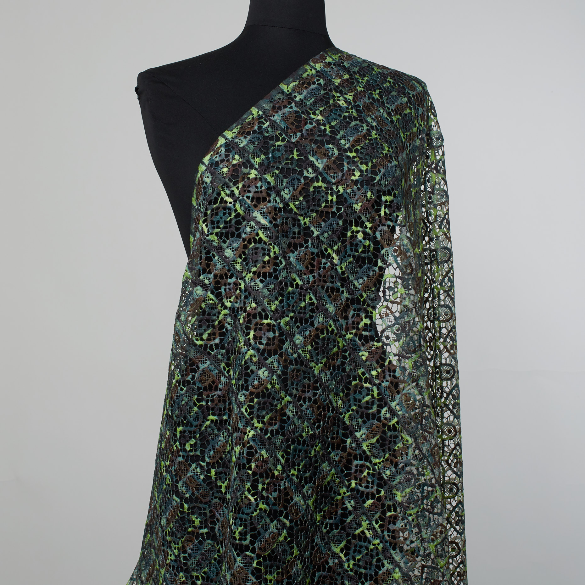 Koronka, Drukowane, Granny Smith (F000026091) - Manekin