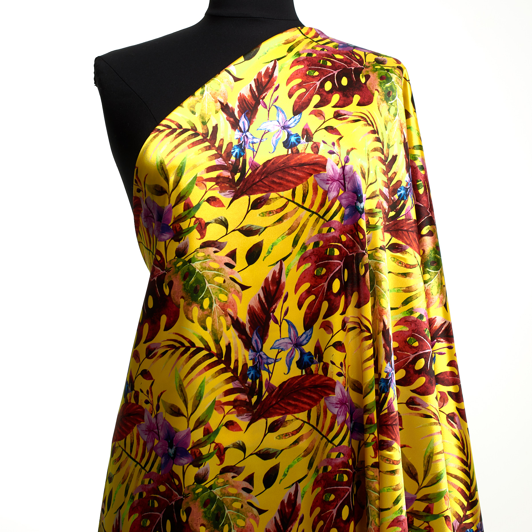 SATIN, FLORAL, ELASTIC, YELLOW BALLOON&ORCHID BOUQUET (F000041415) - Mannequin