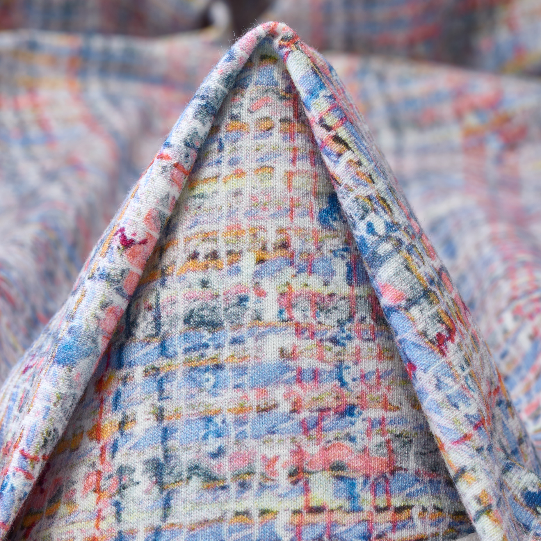 SINGLE JERSEY, COTTON, PRINTED, MULTICOLOR