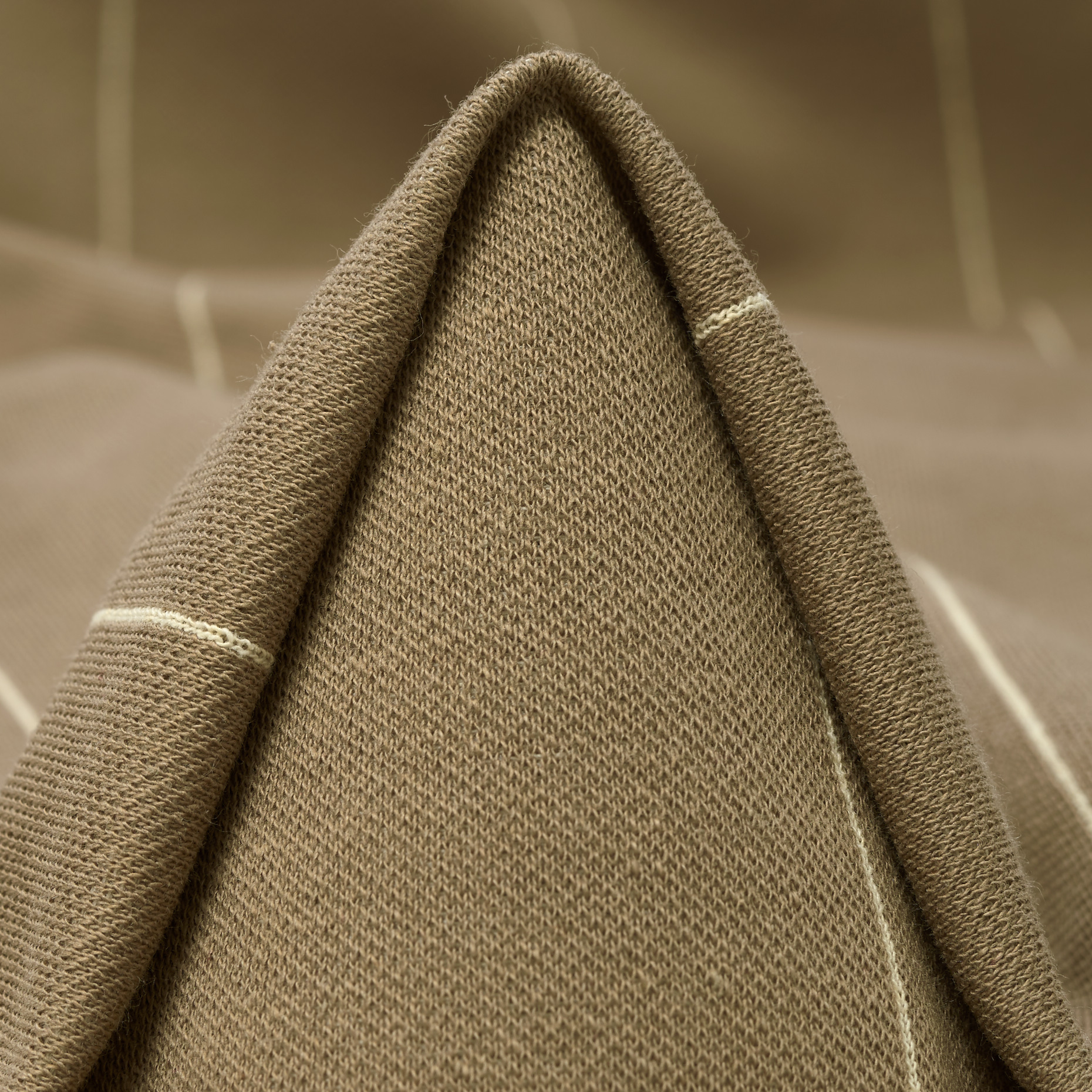 JERSEY, COTTON, STRIPES, WARM TAUPE